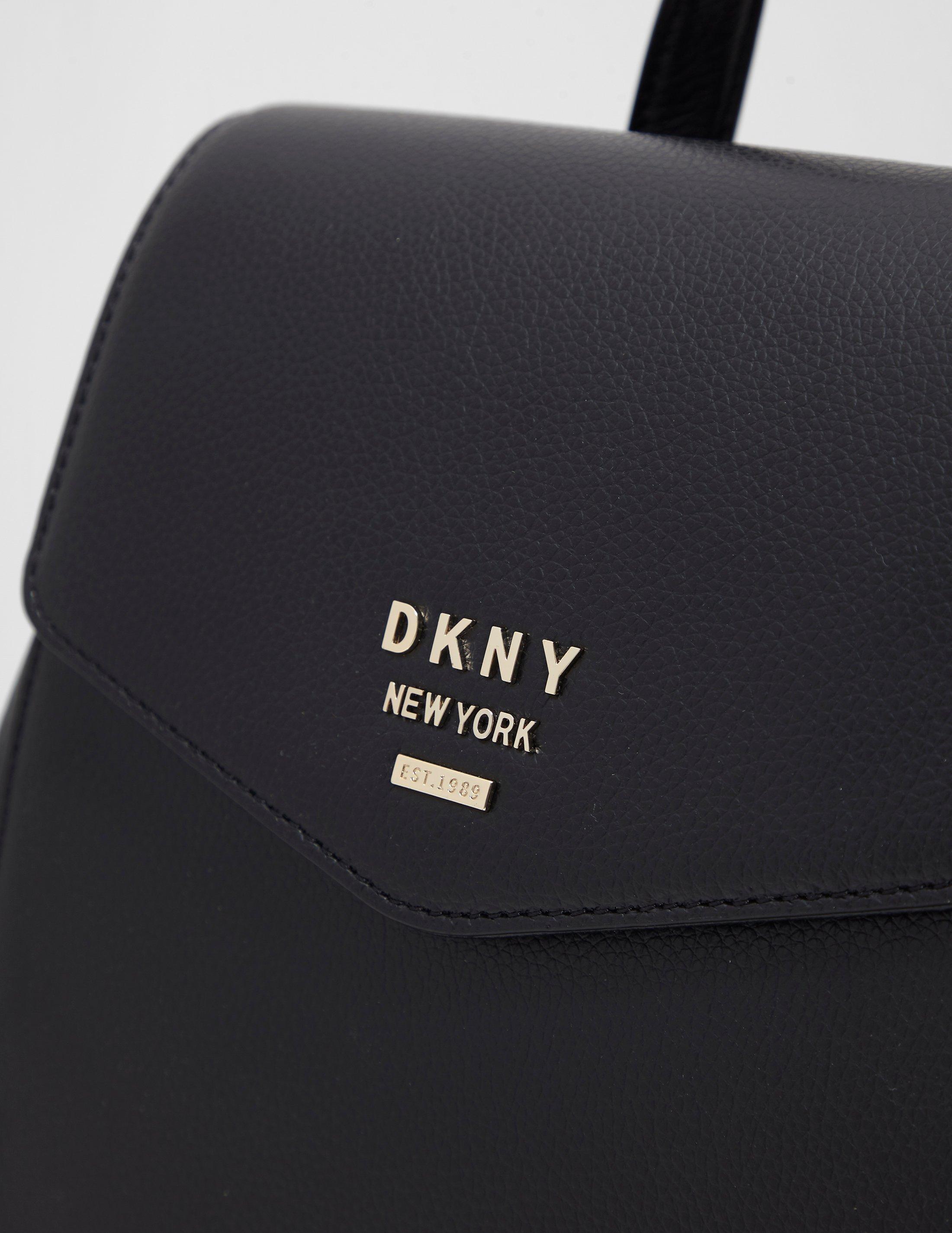 DKNY Leather Whitney Backpack Black Lyst