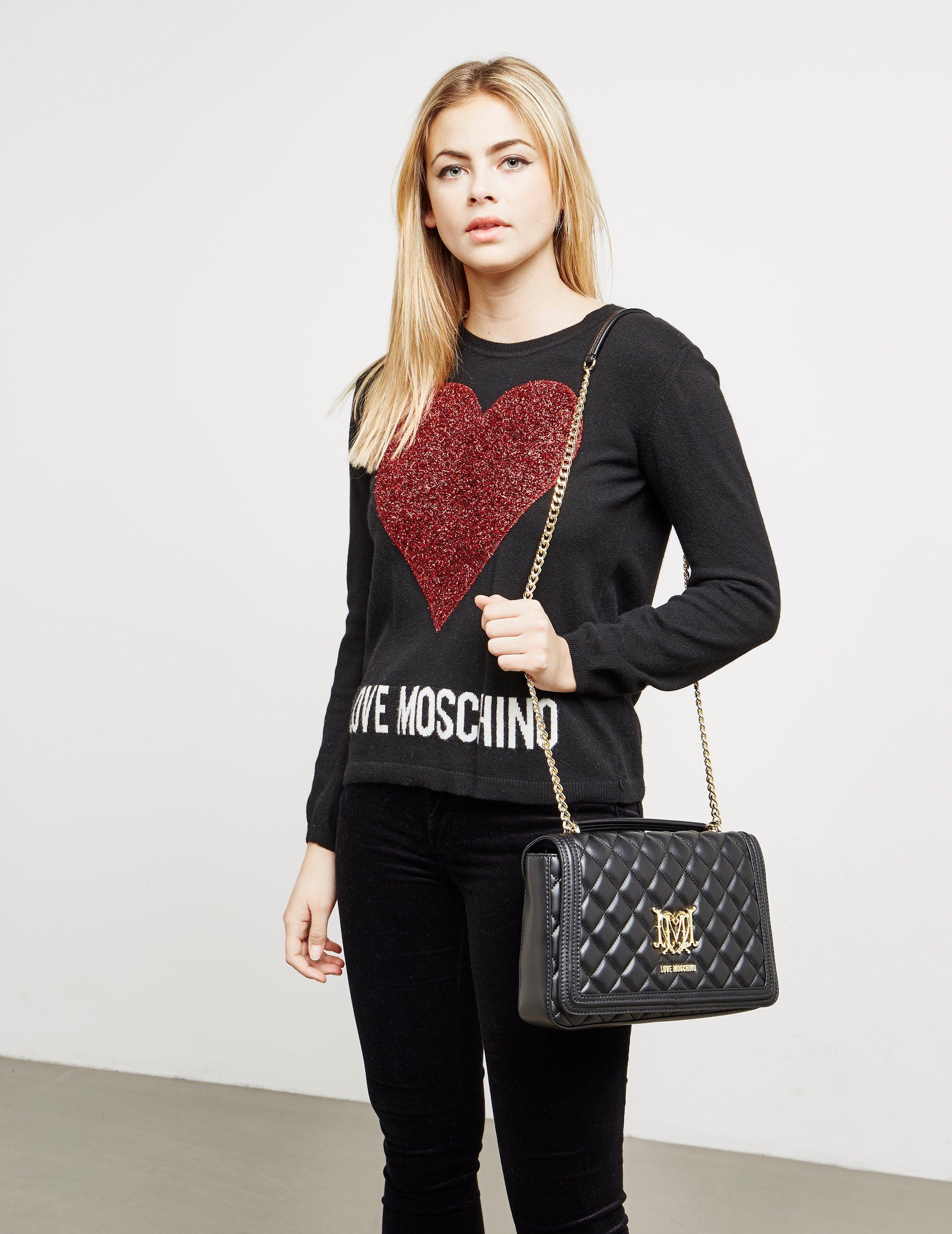 Love Moschino Quilted Shoulder Bag Black | Lyst