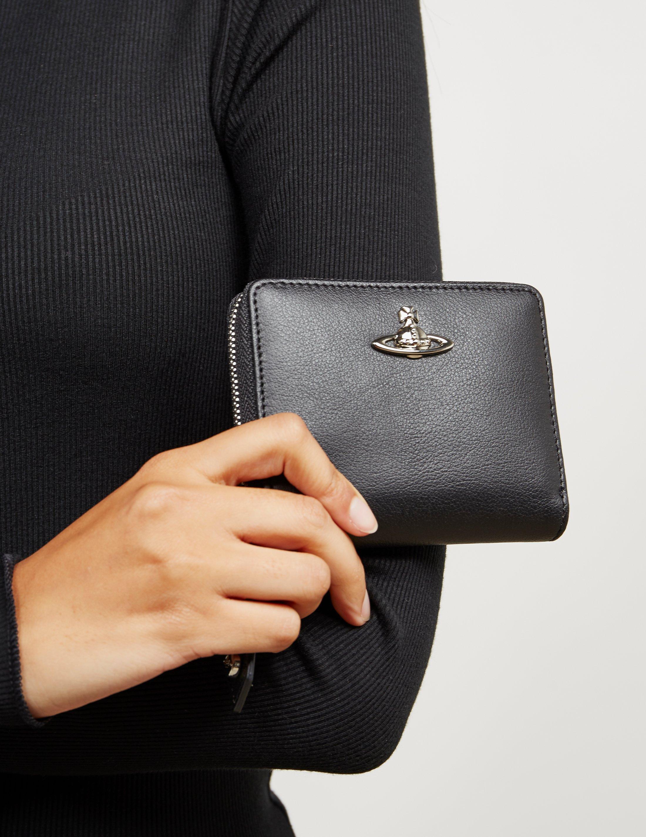 Vivienne Westwood Leather Womens Cambridge Zip Wallet Black Lyst