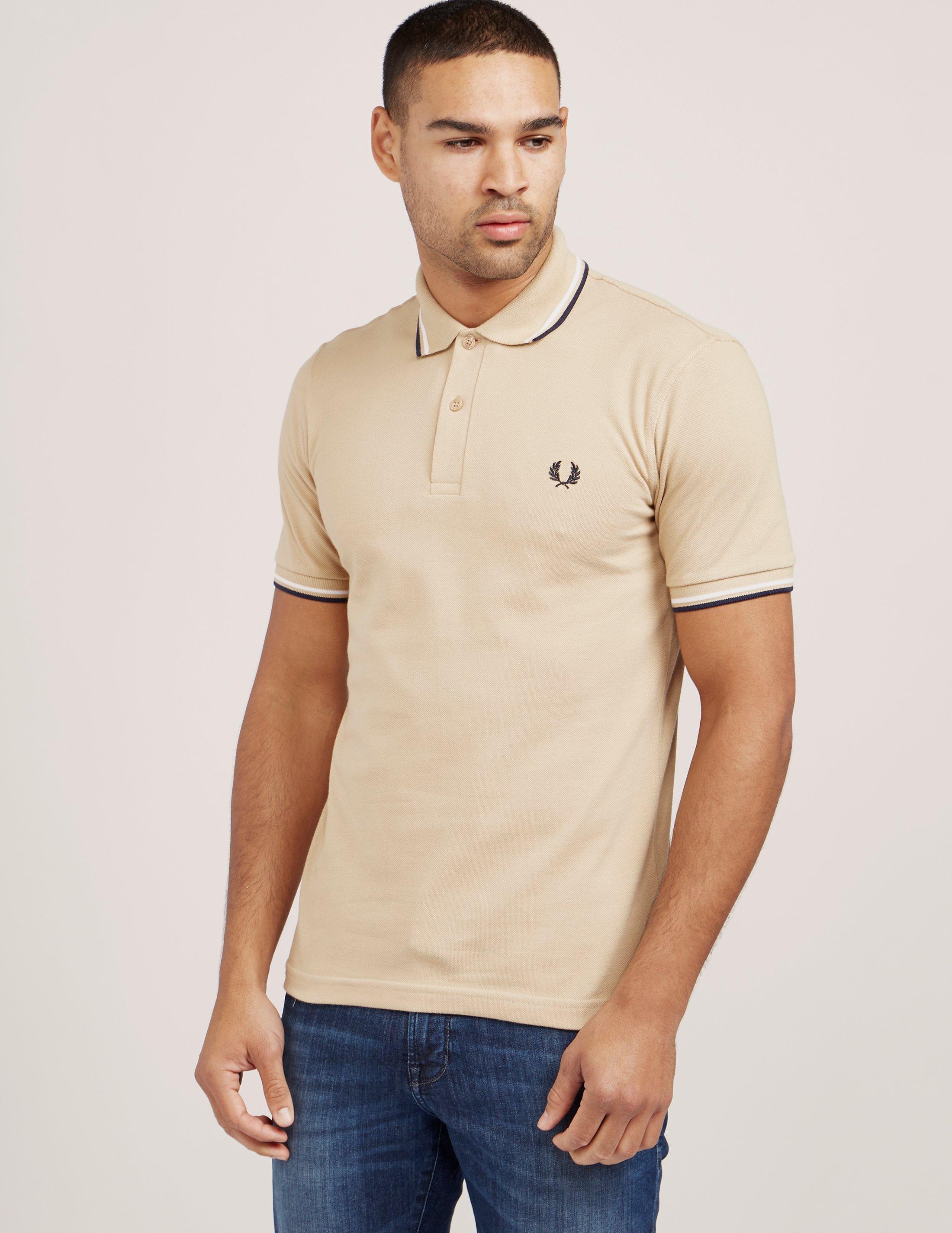 Fred Perry Mens Reissue Twin Tipped Short Sleeve Polo Shirt Cream in  Natural for Men | Lyst