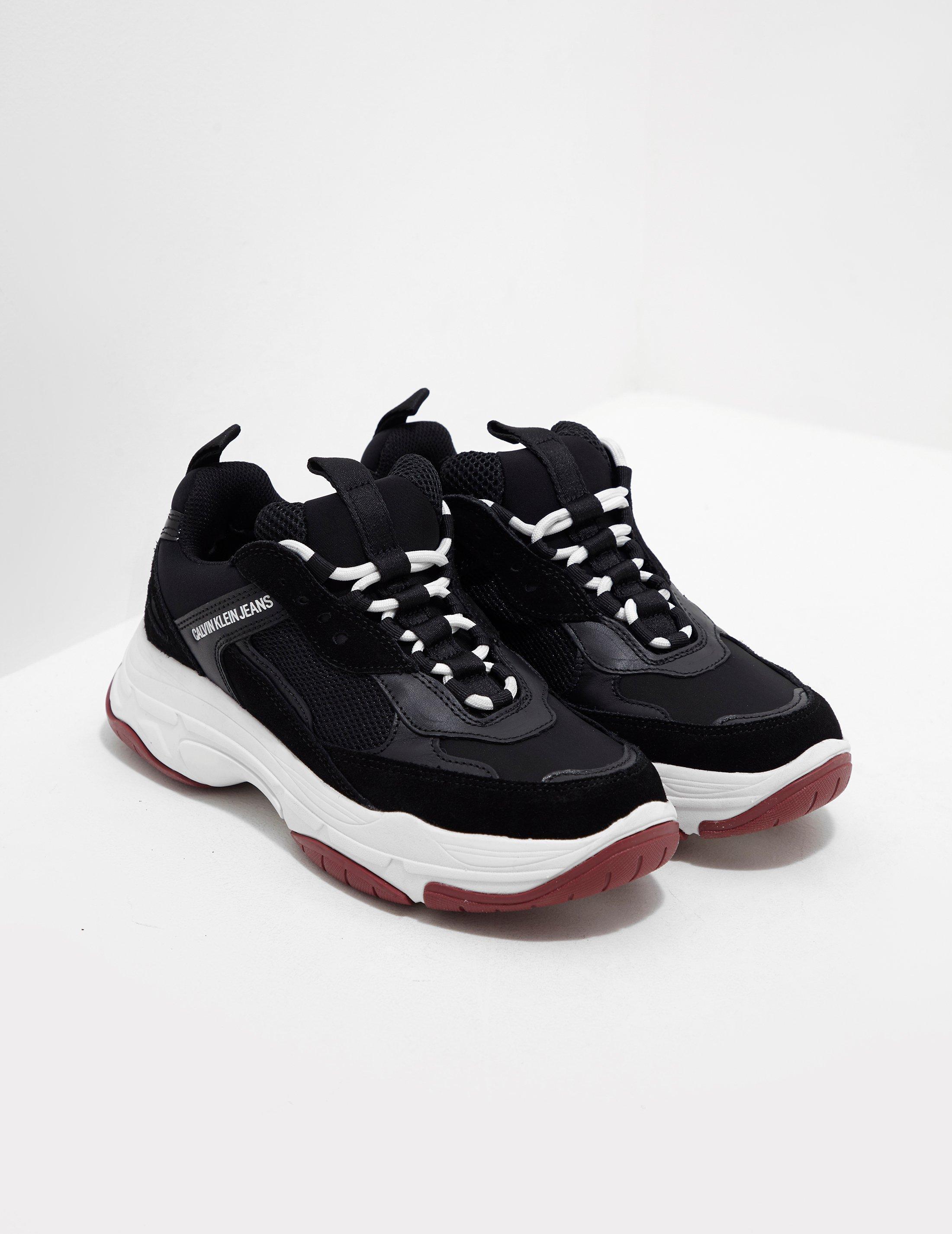 calvin klein maya black trainers