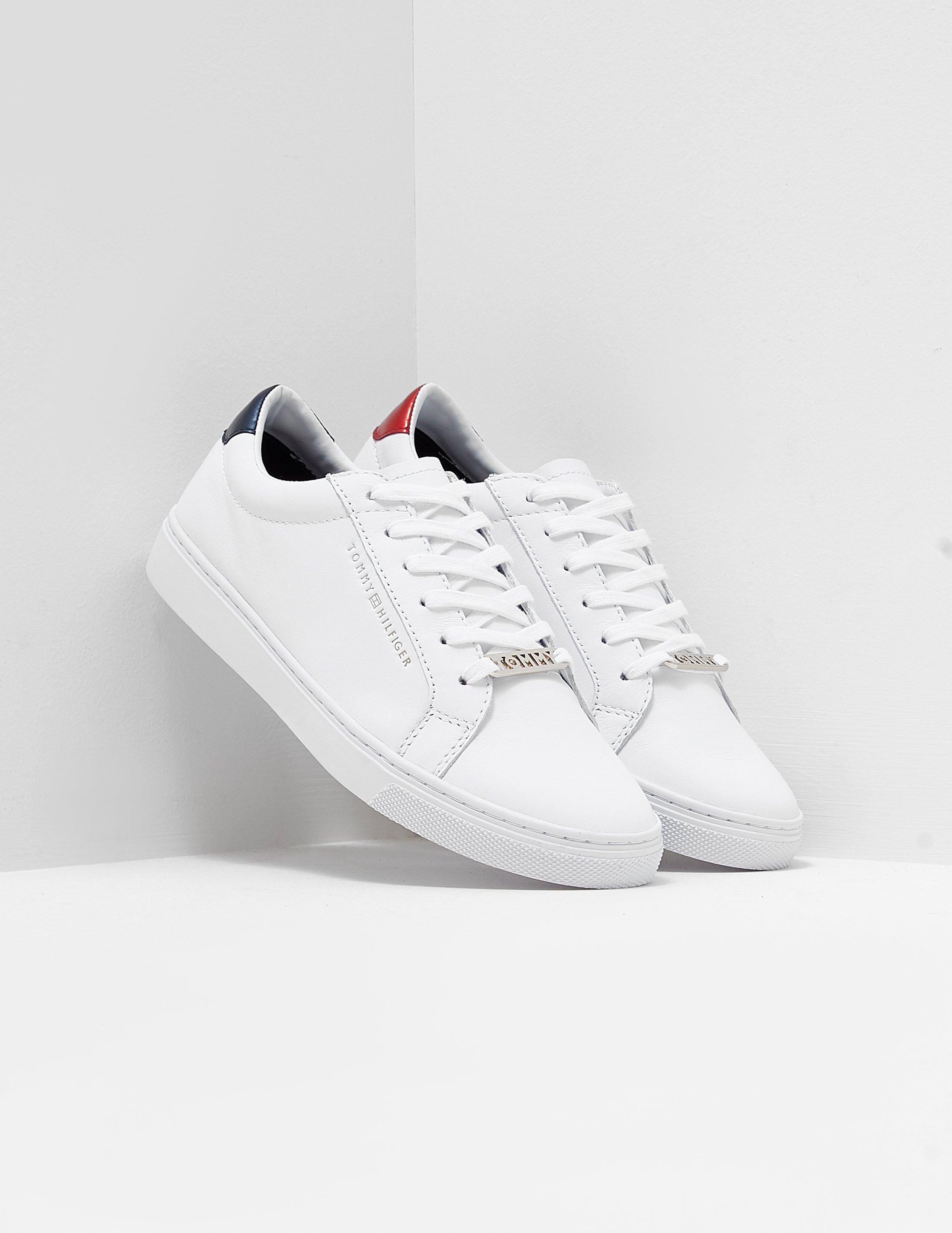 Tommy Hilfiger Leather Essential Sneakers White - Lyst