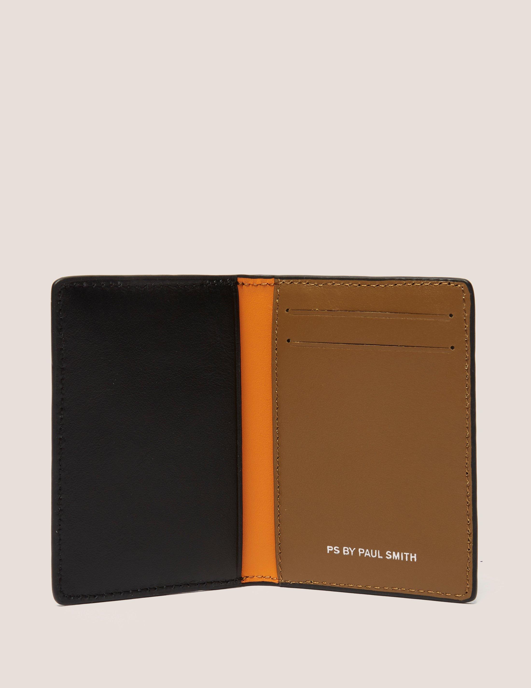 Lyst - Paul Smith Sporty Leather Credit Card Wallet in Black for Men