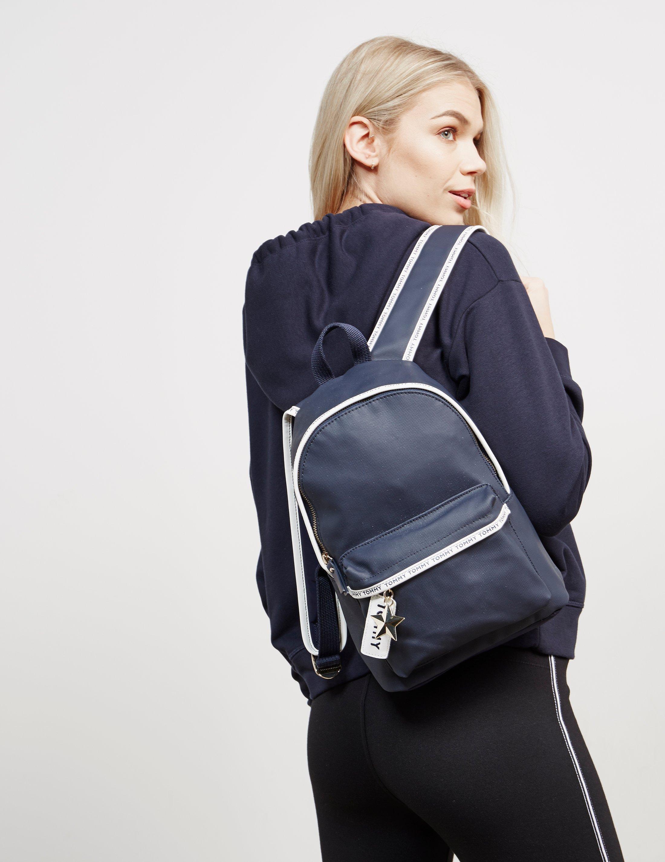 Tommy Hilfiger Denim Womens Logo Mini Backpack Online Exclusive Navy Blue Lyst