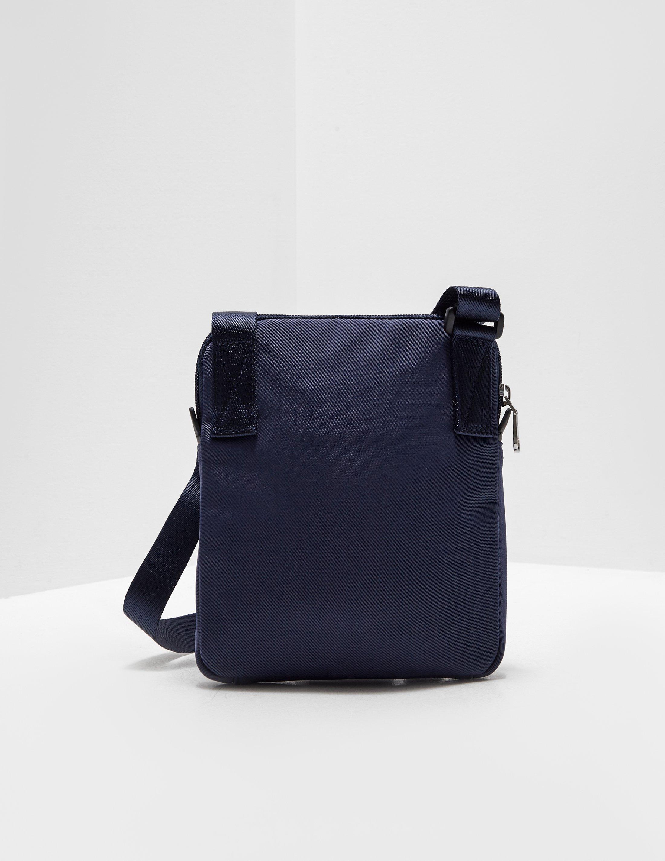 Calvin Klein Denim Retro Logo Crossbody Bag Navy Blue for Men - Lyst