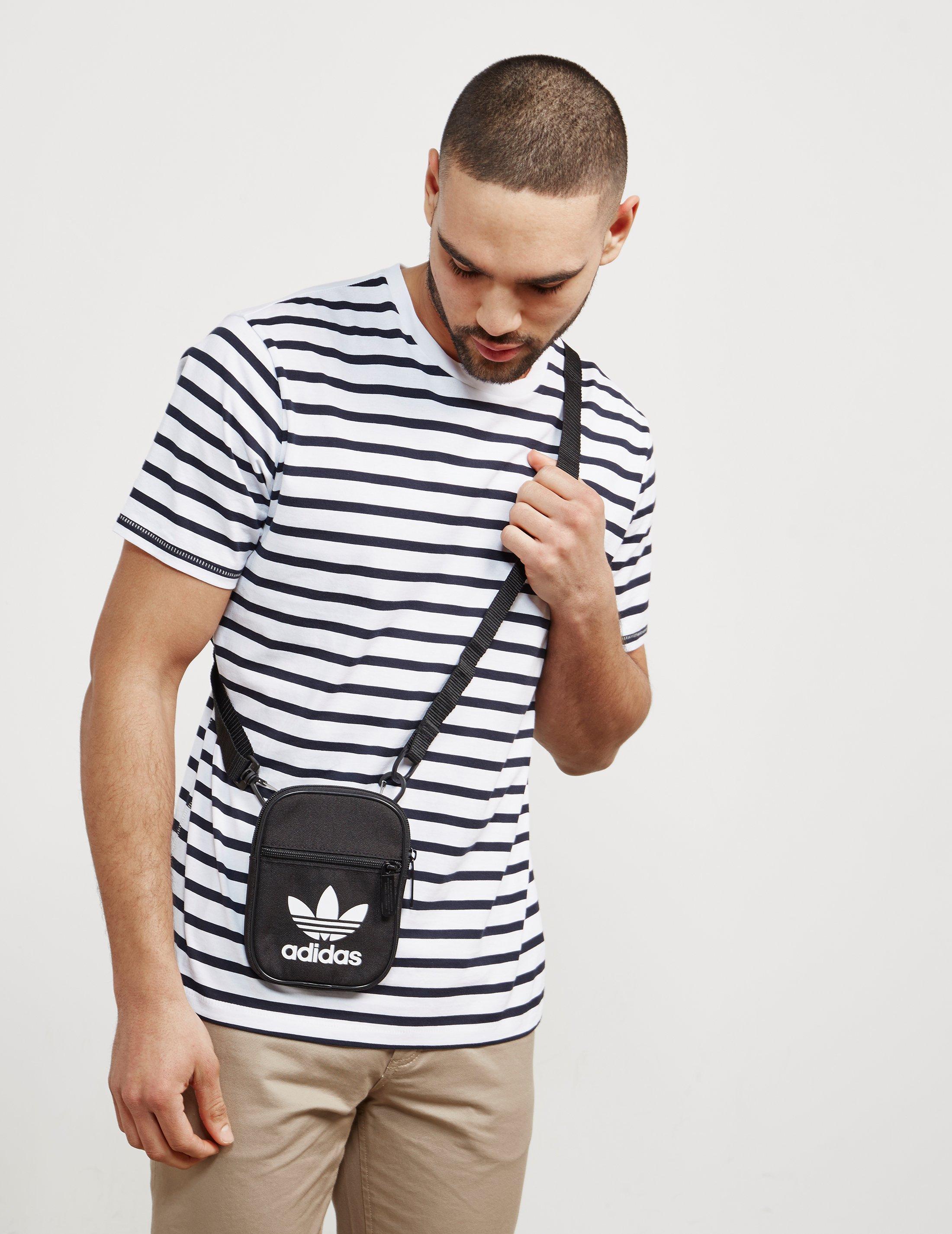 adidas Originals Mens Trefoil Festival Bag Black/white for Men | Lyst