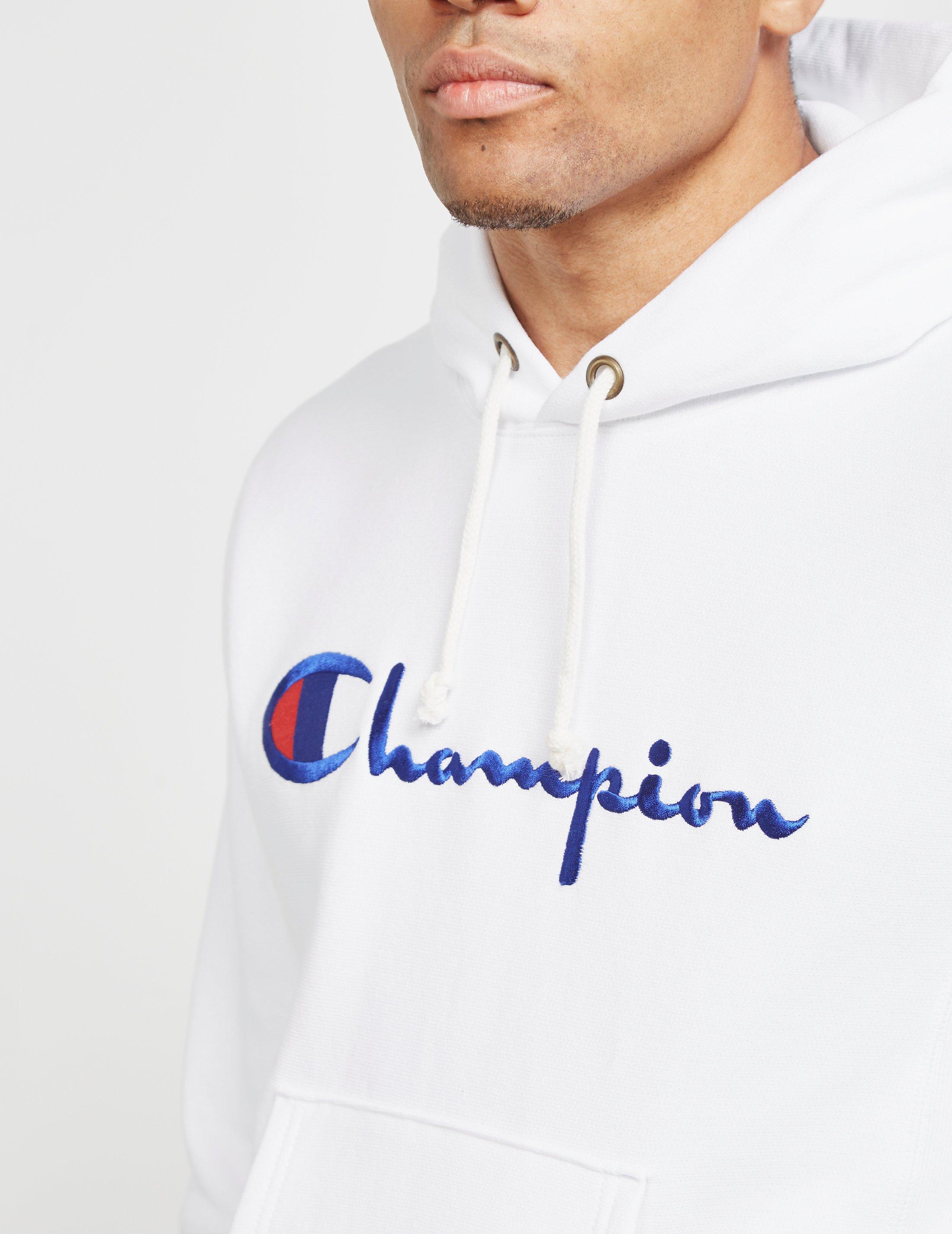 mens white champion hoodie