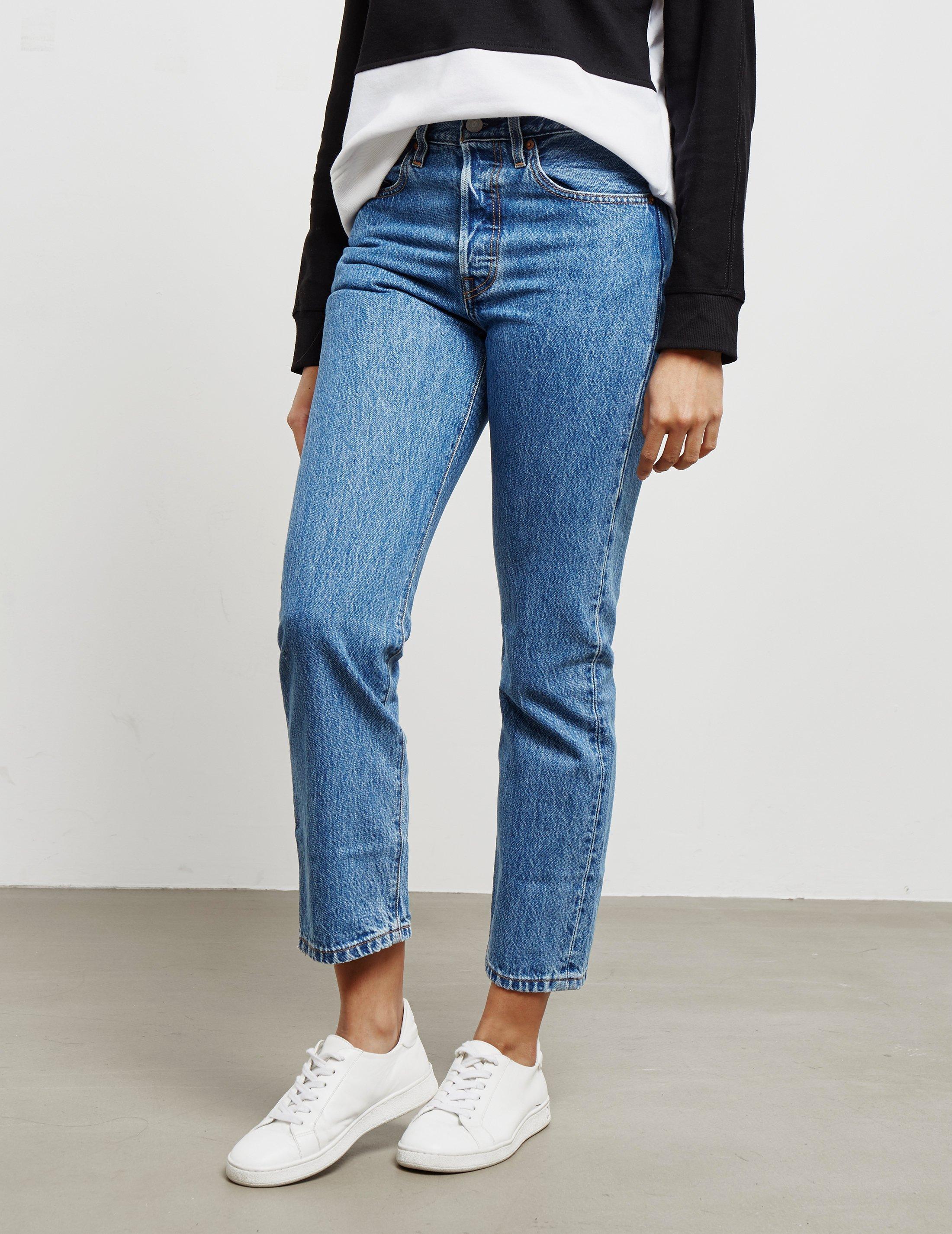 levi's 501 crop straight leg