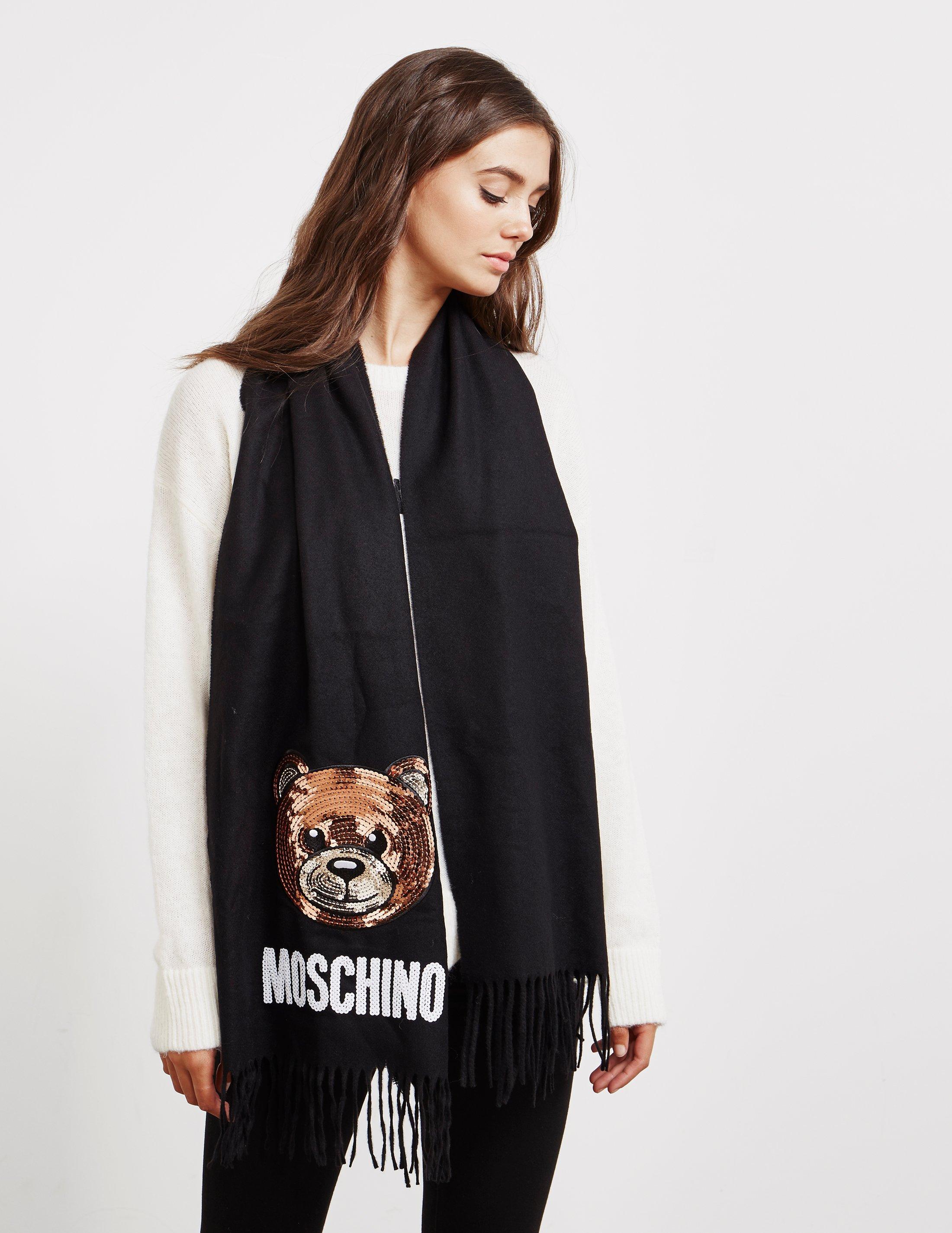 moschino bear scarf