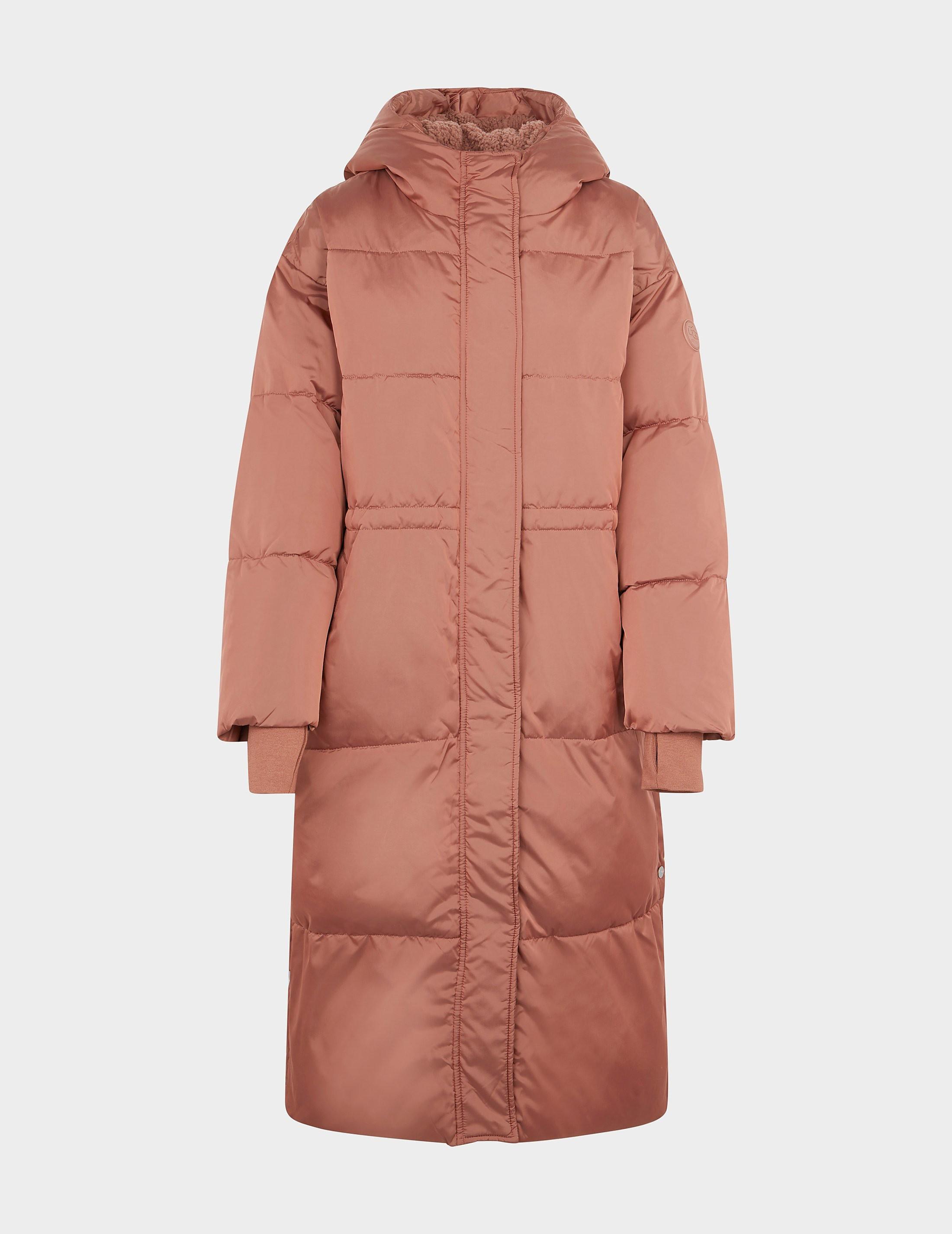 UGG Keeley Long Puffer Jacket in Pink | Lyst