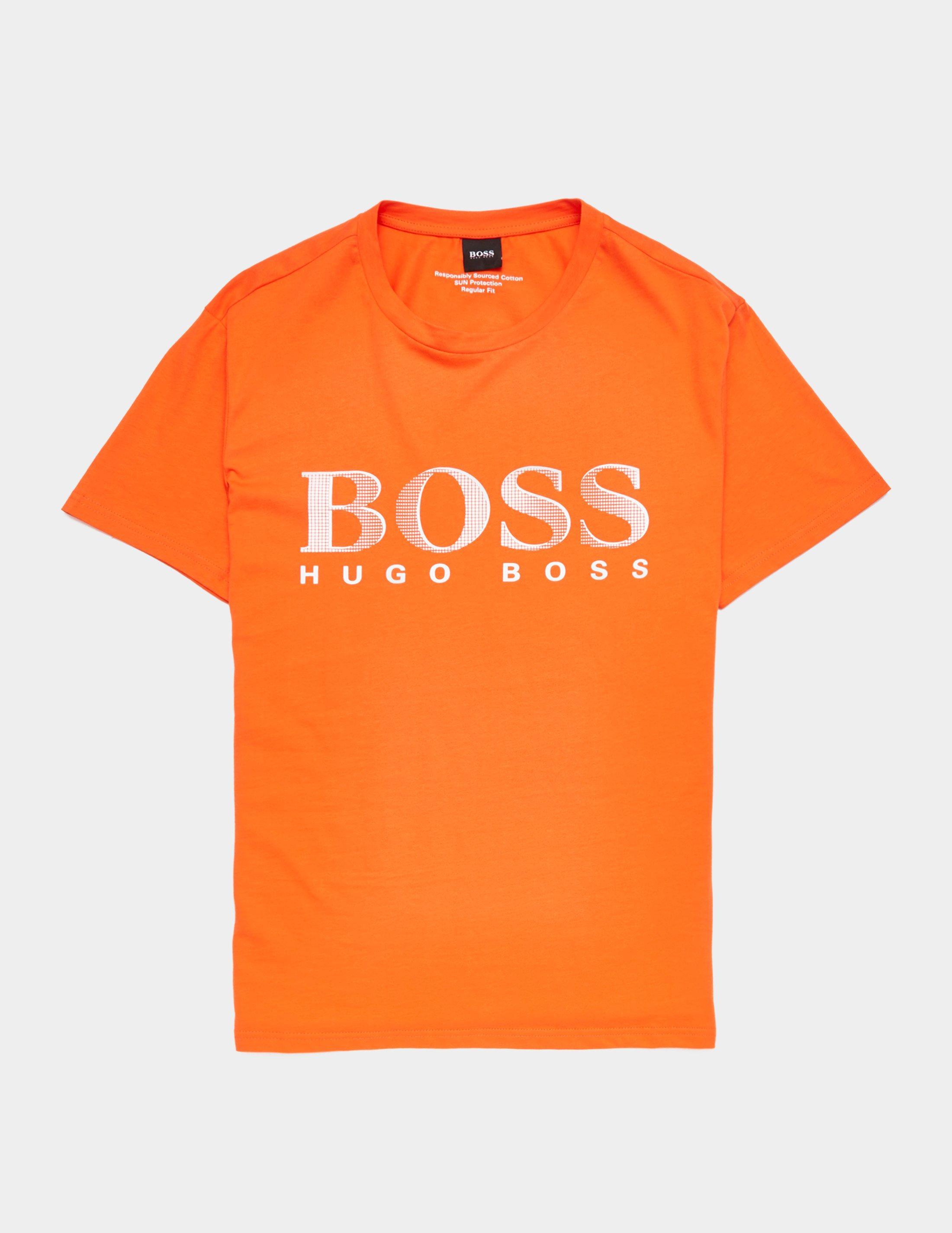 BOSS by HUGO BOSS Swim Short Sleeve T-shirt Orange for Men - Lyst