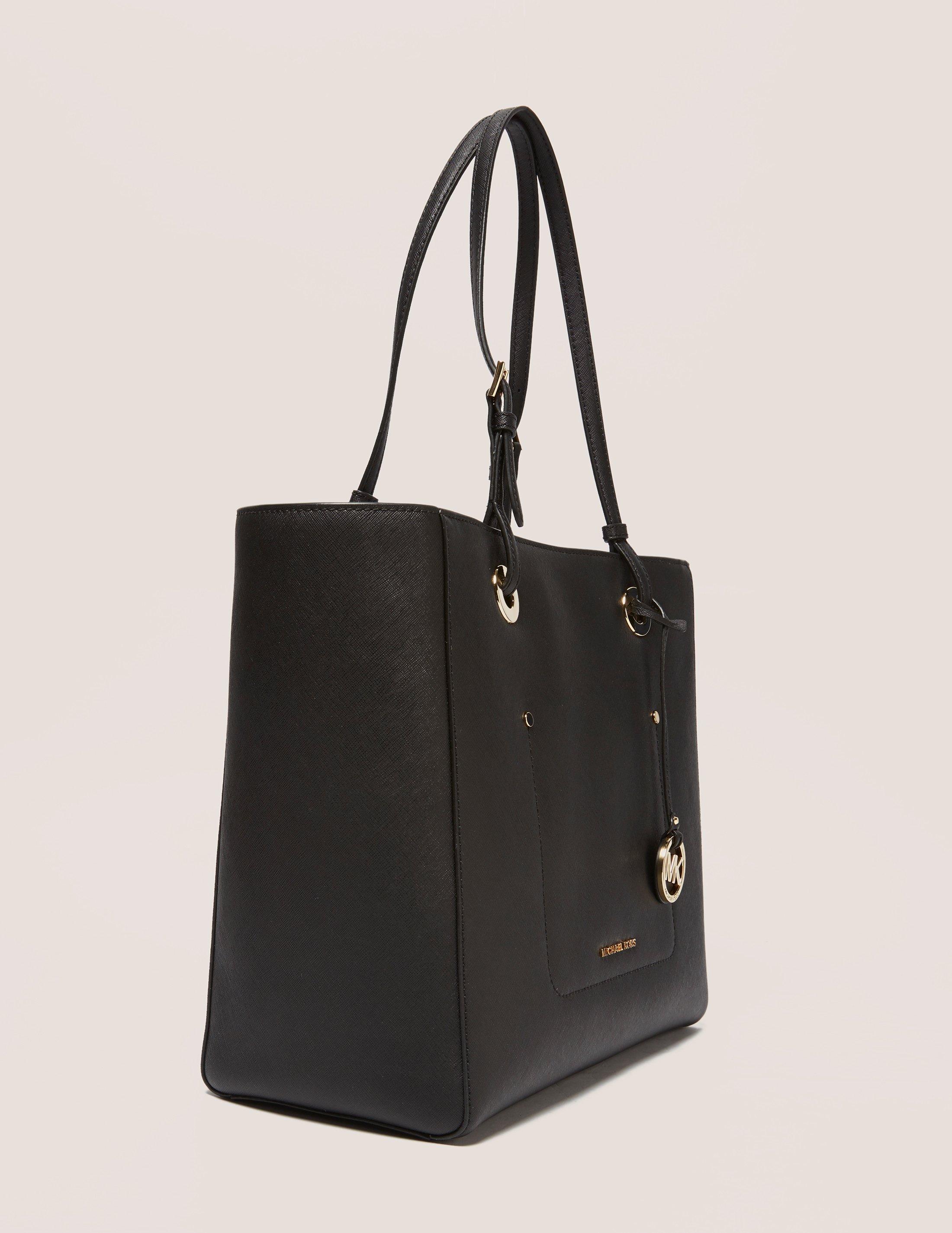 Michael Kors Leather Walsh Large Tote in Black - Lyst