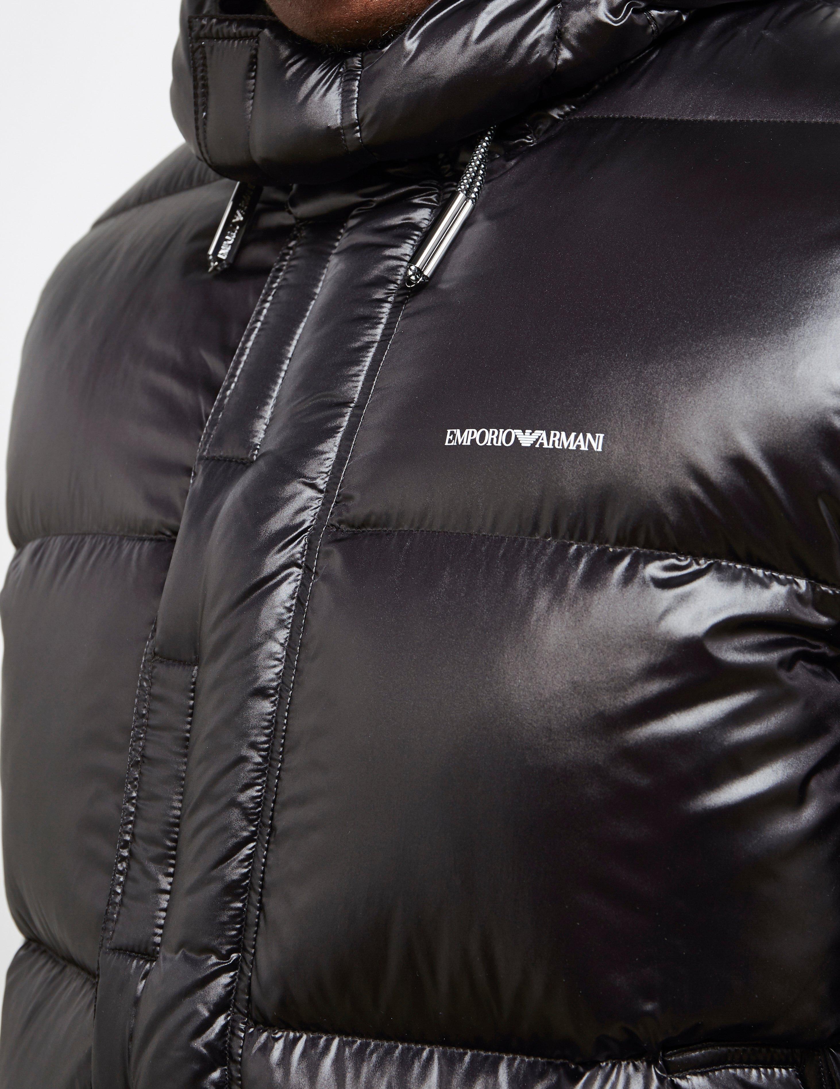 emporio armani luxe down hooded jacket