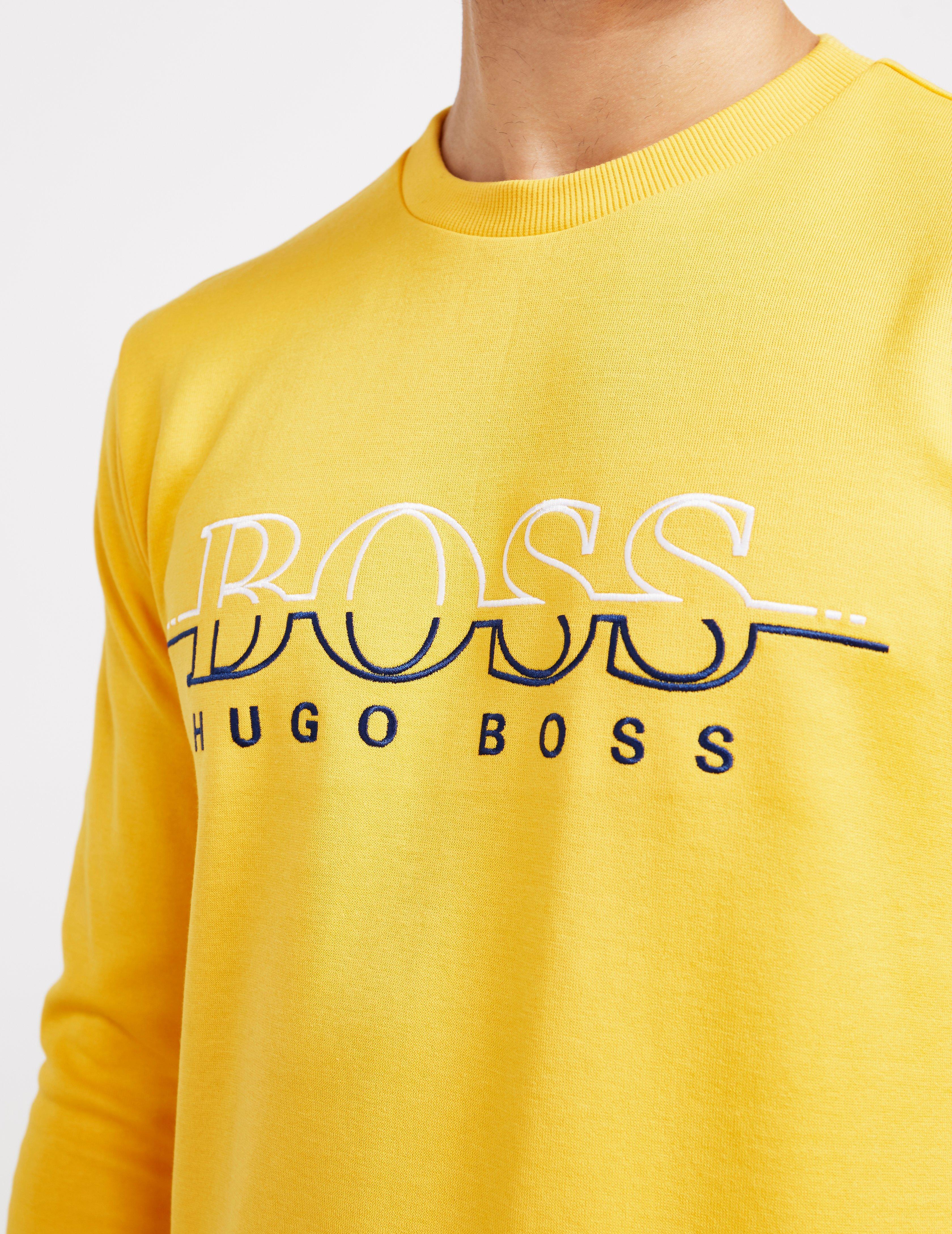 boss salbo crew neck sweatshirt