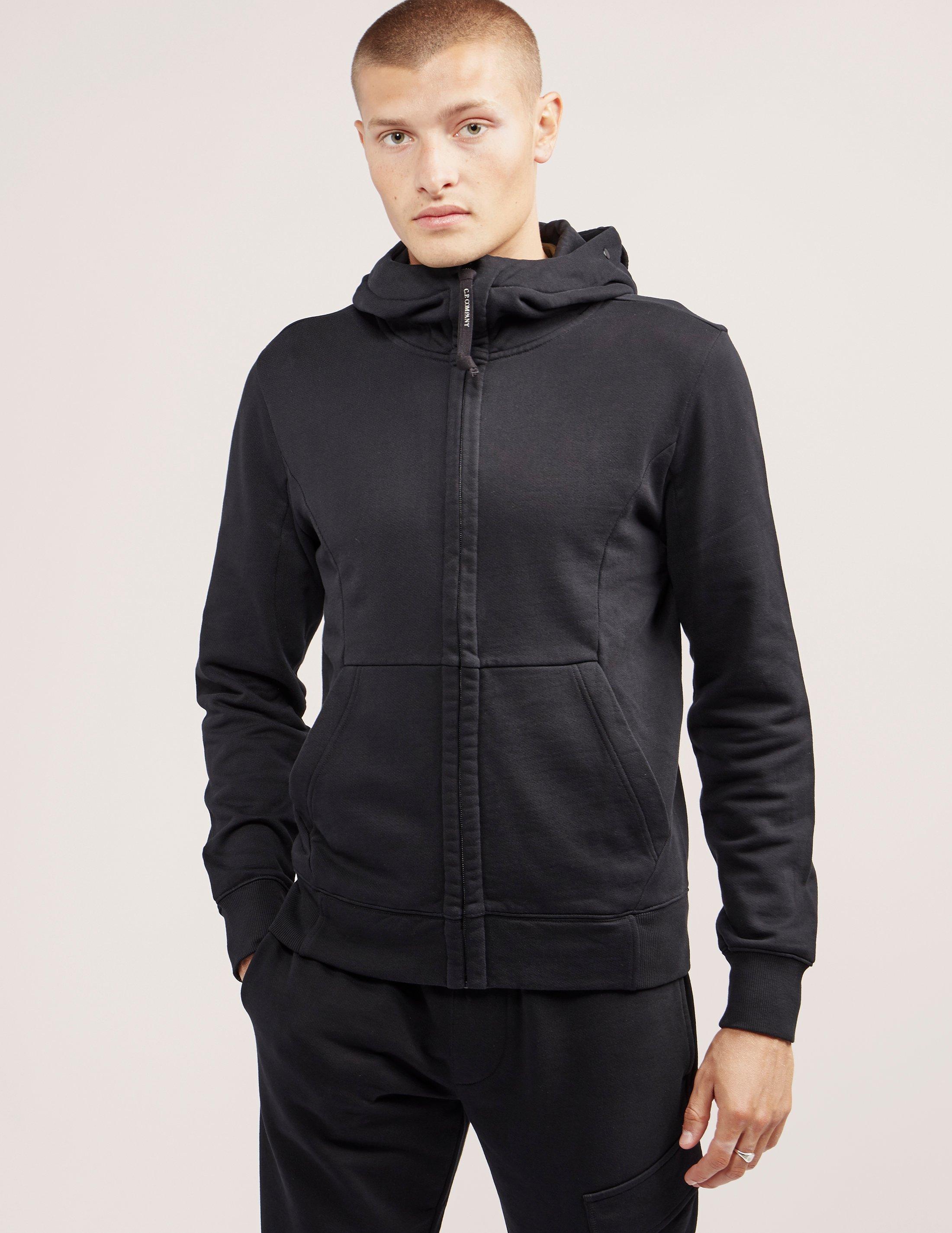 C.P. Company Goggle Full Zip Hoodie in Black for Men - Lyst