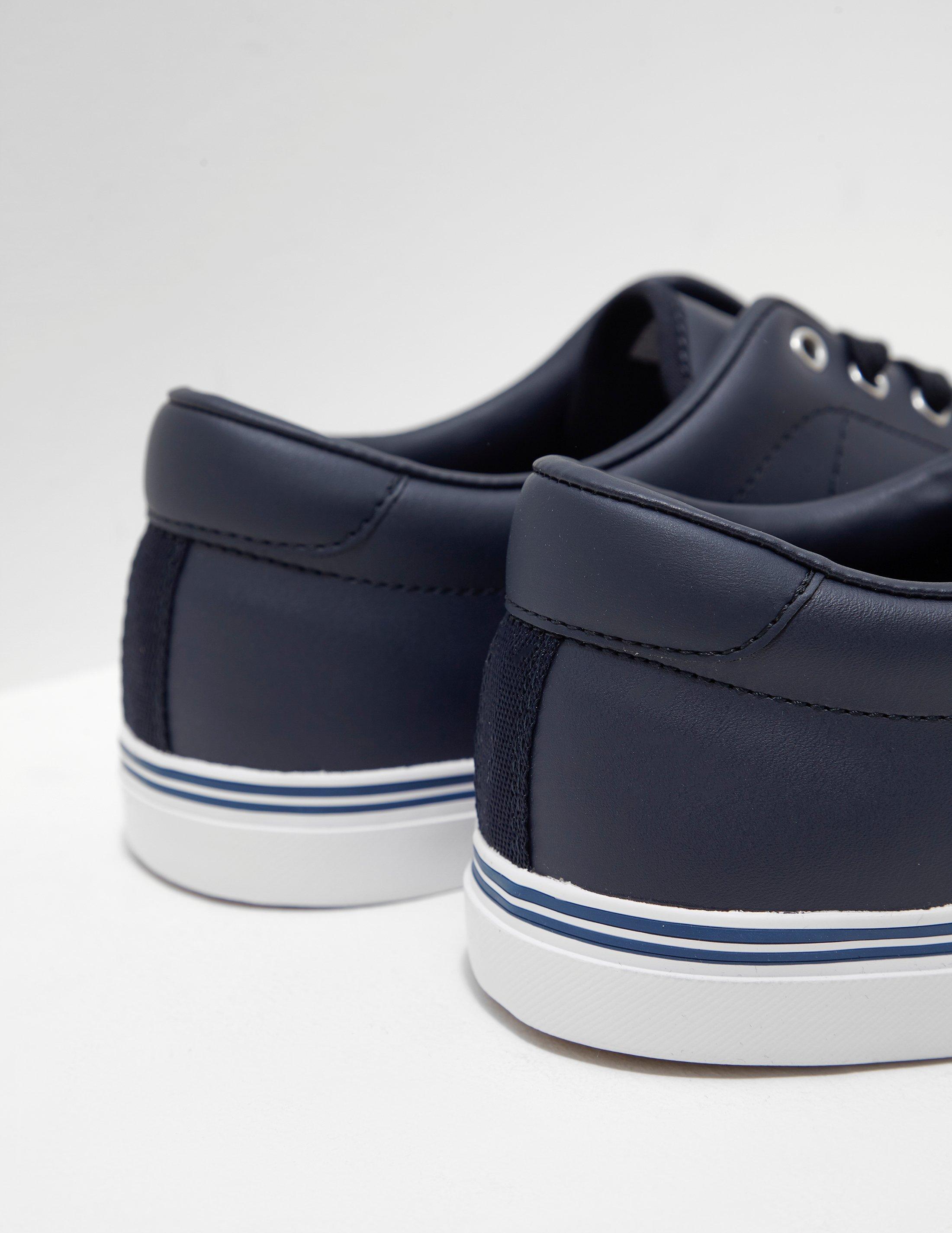 Fred Perry Mens Underspin Leather Navy Blue for Men | Lyst