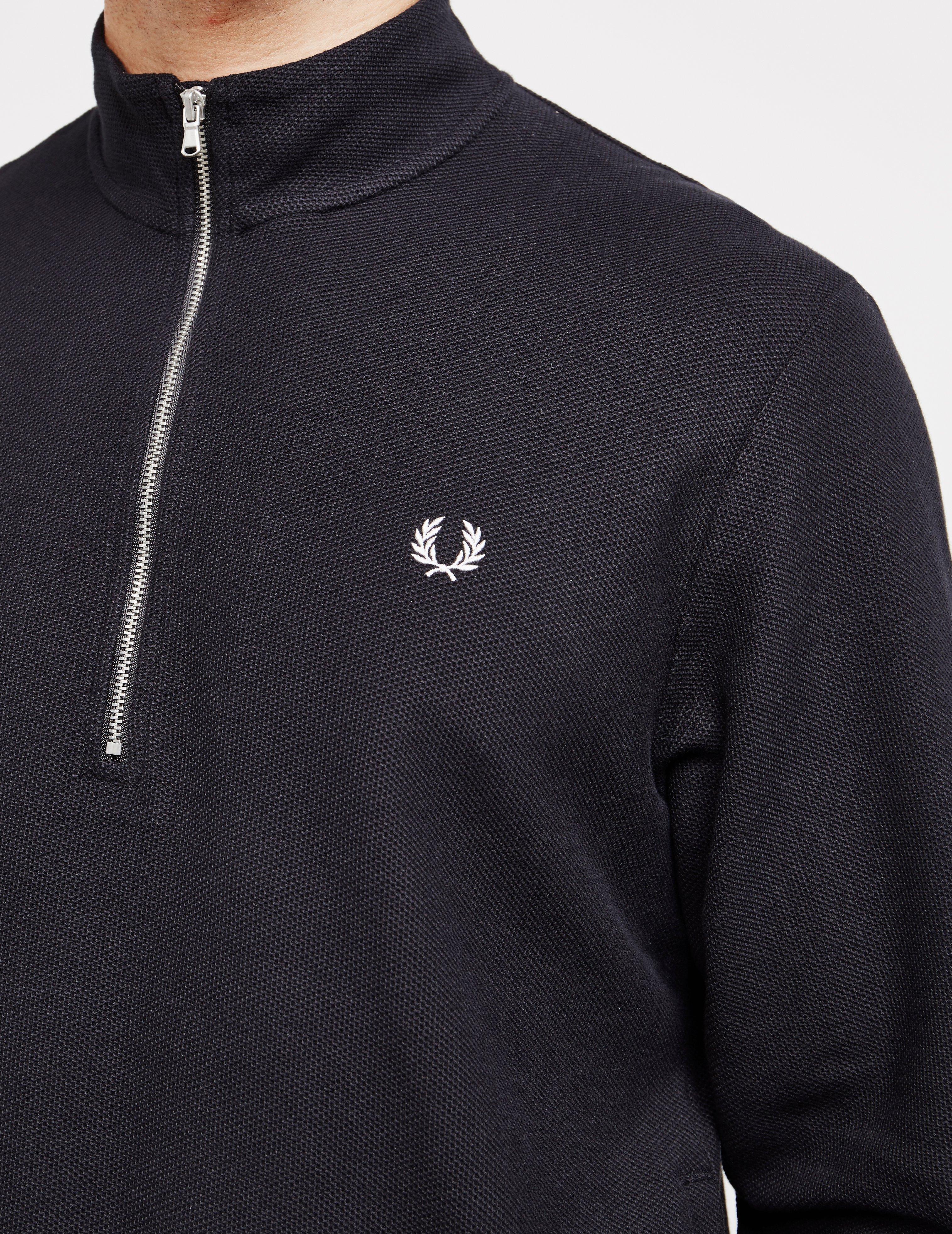 black fred perry jumper