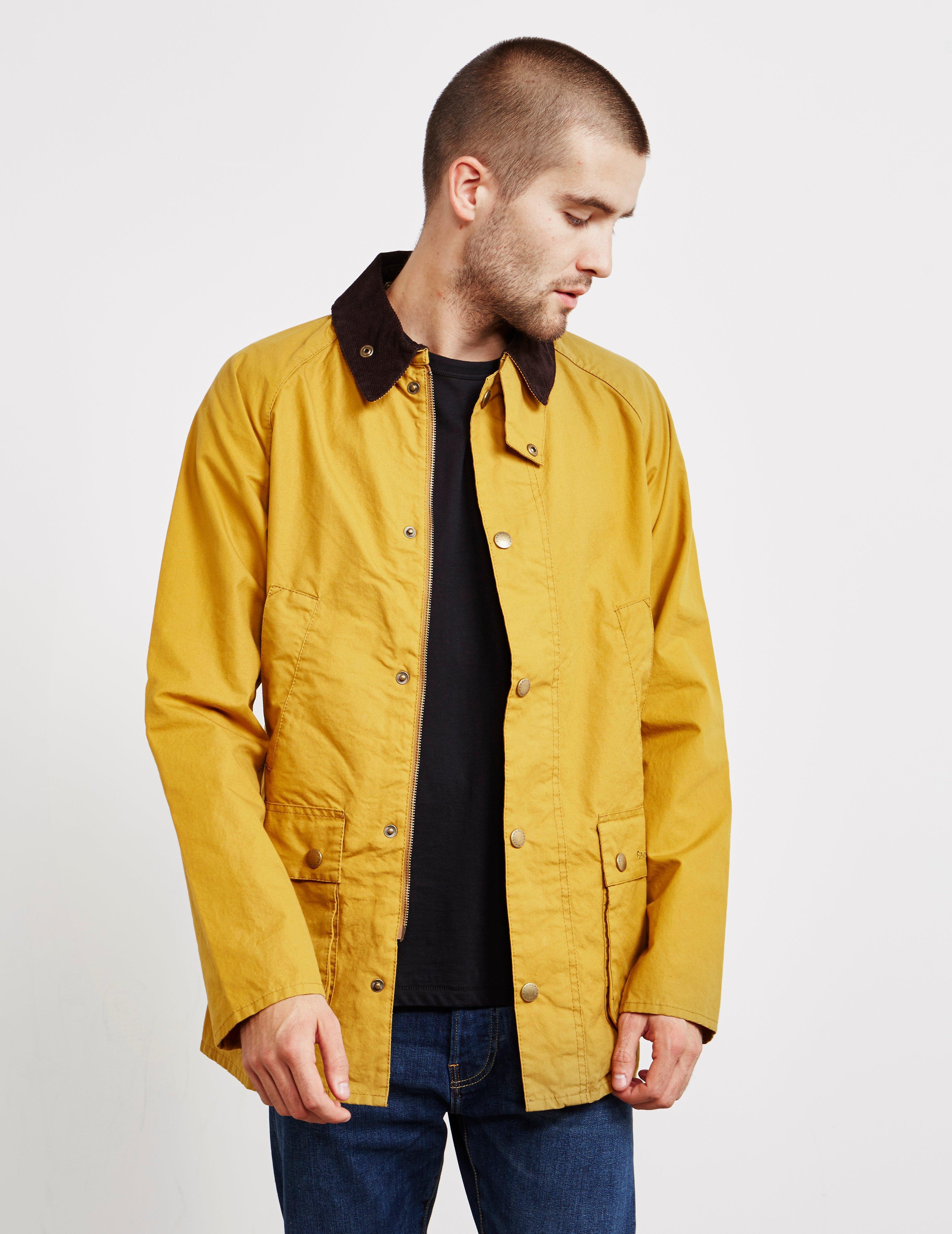 barbour yellow jacket mens