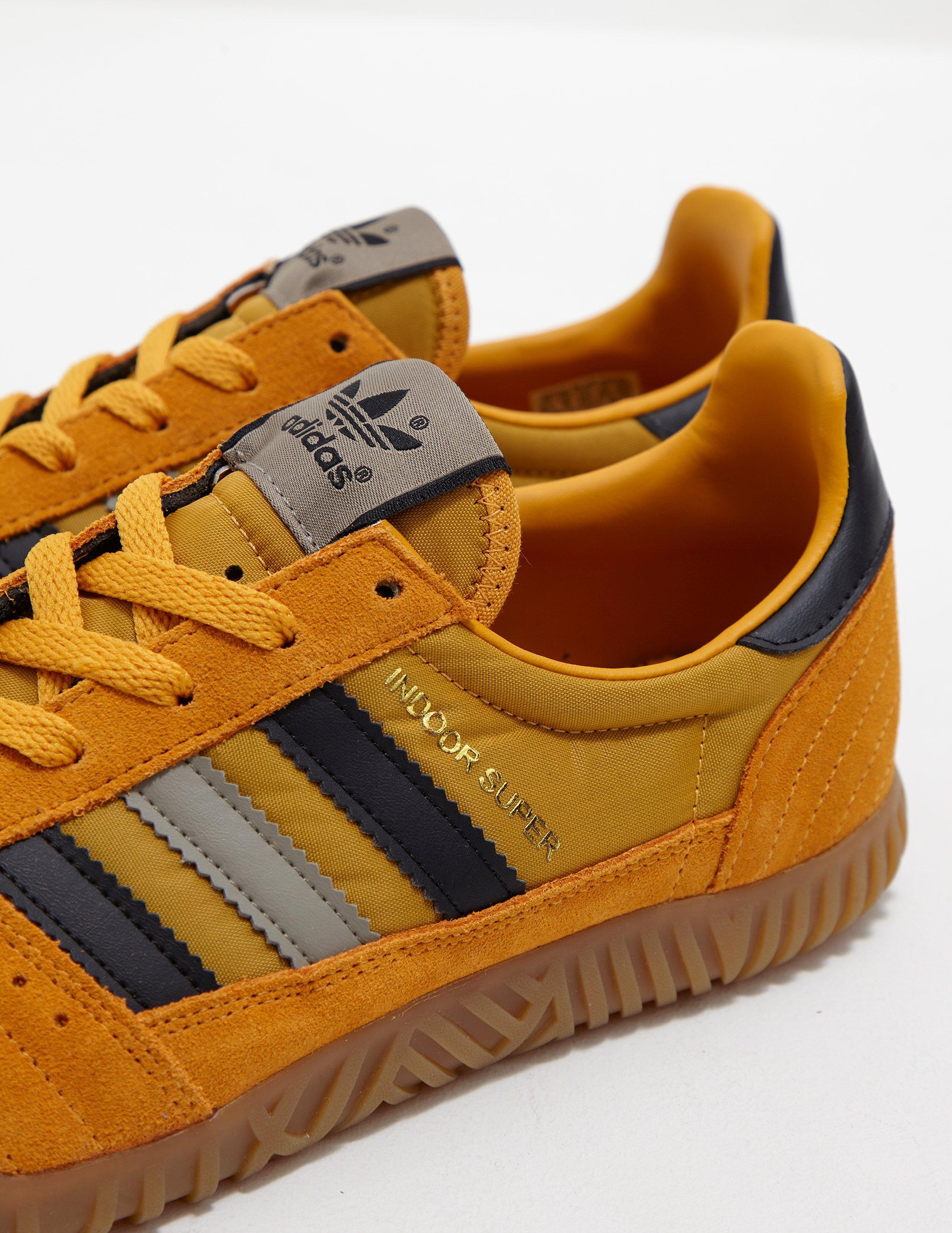 adidas indoor super shoes yellow