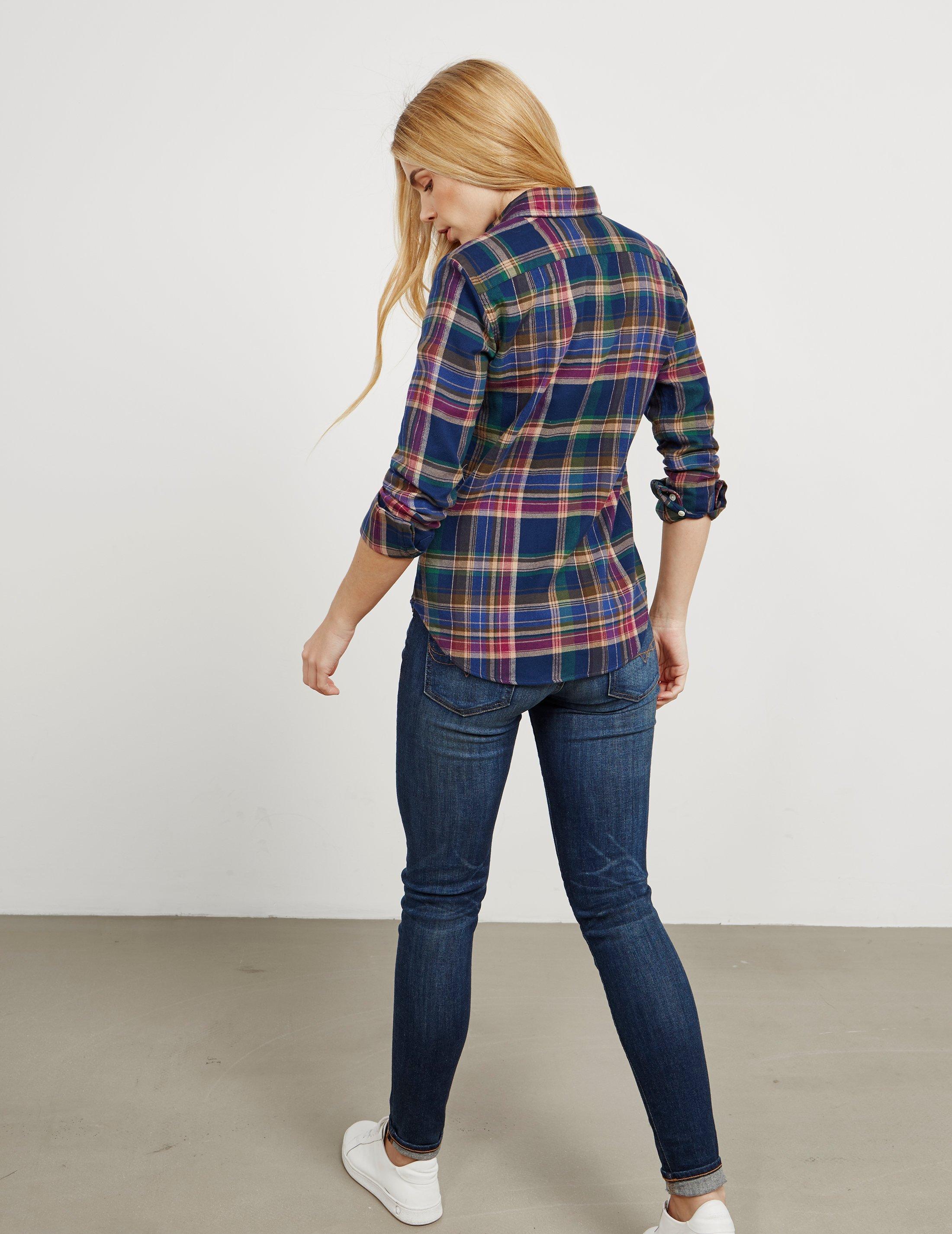 polo ralph lauren womens flannel shirt