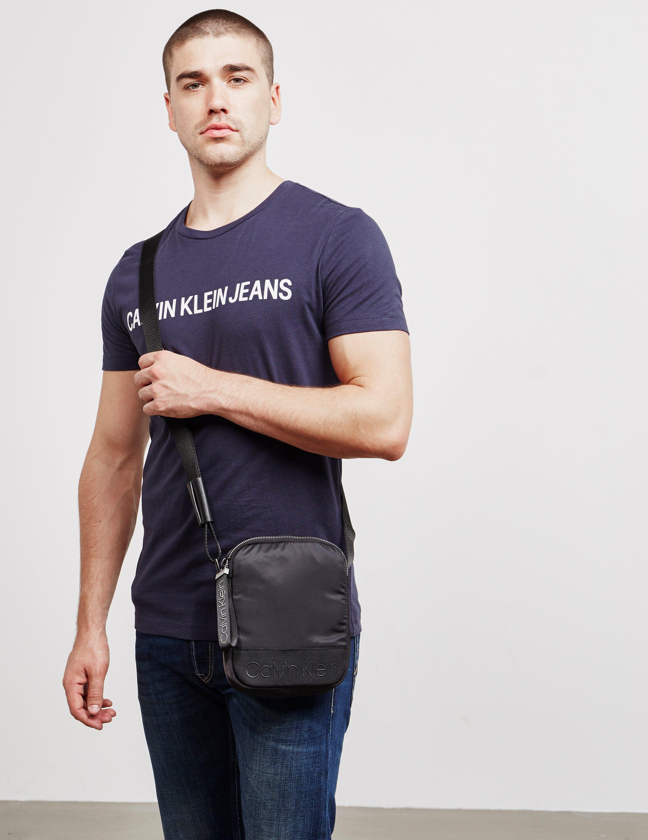 Calvin Klein Synthetic Mens Mini Crossbody Bag Black for Men | Lyst