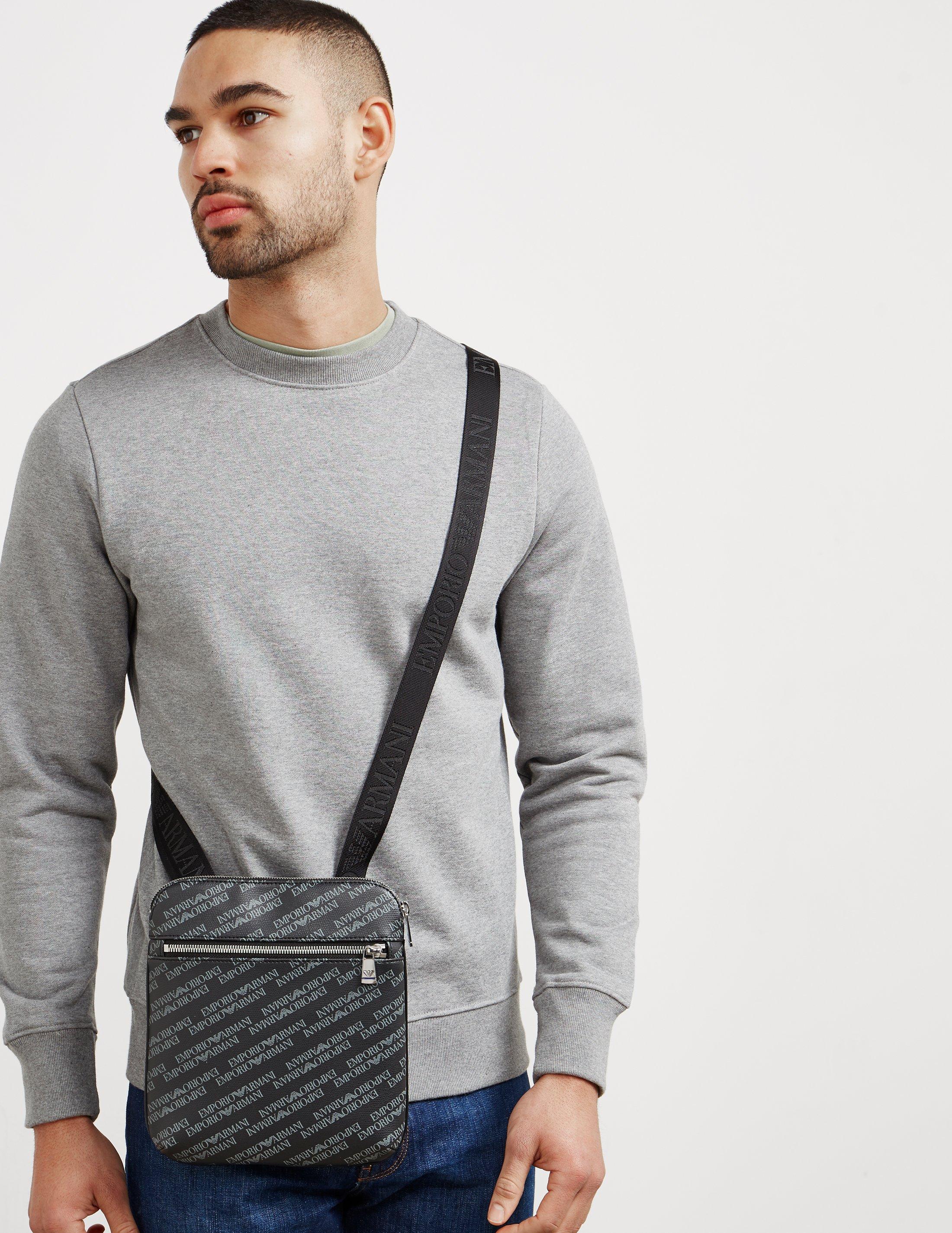 armani man bag all over logo