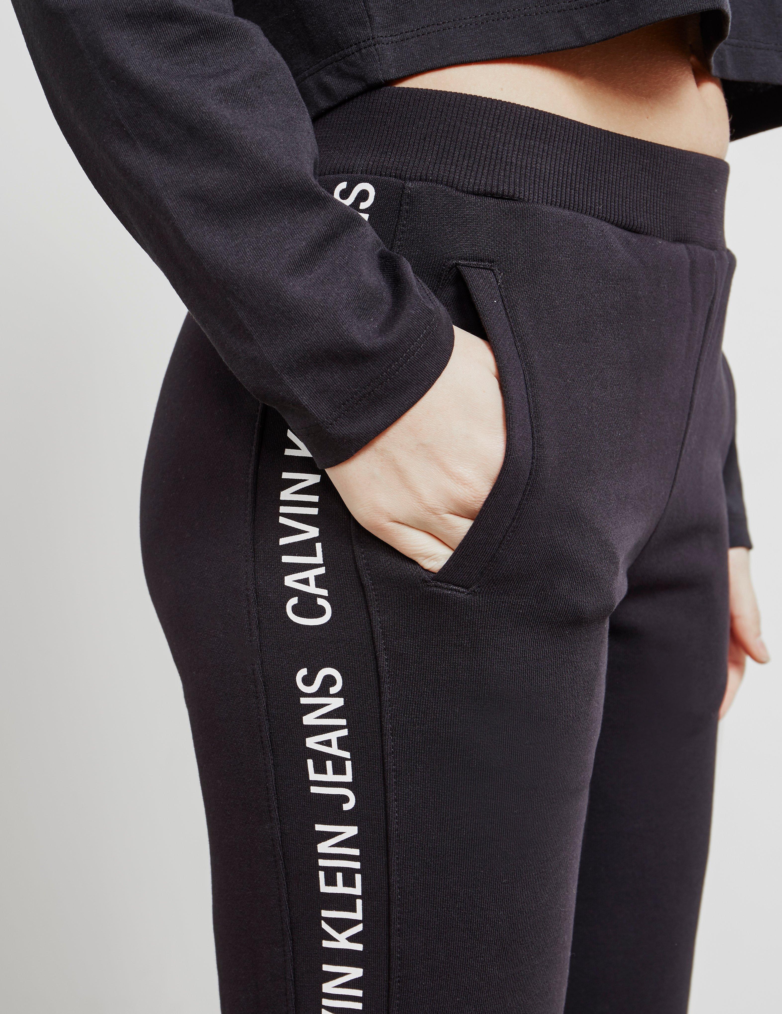 calvin klein tape waist joggers