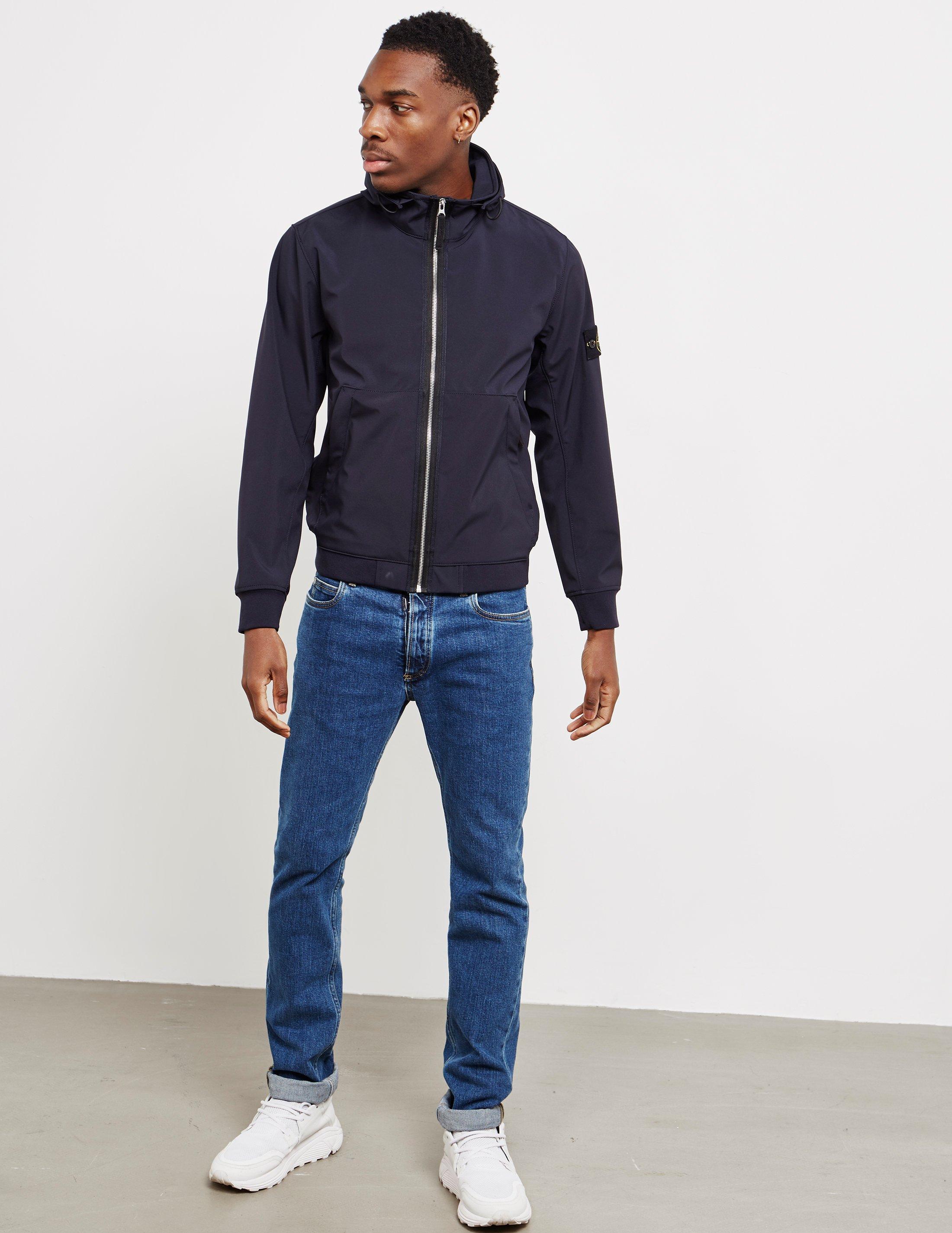 Softshelljacke Stone Island Stone Island Shell Jacket Blue 千暘診所