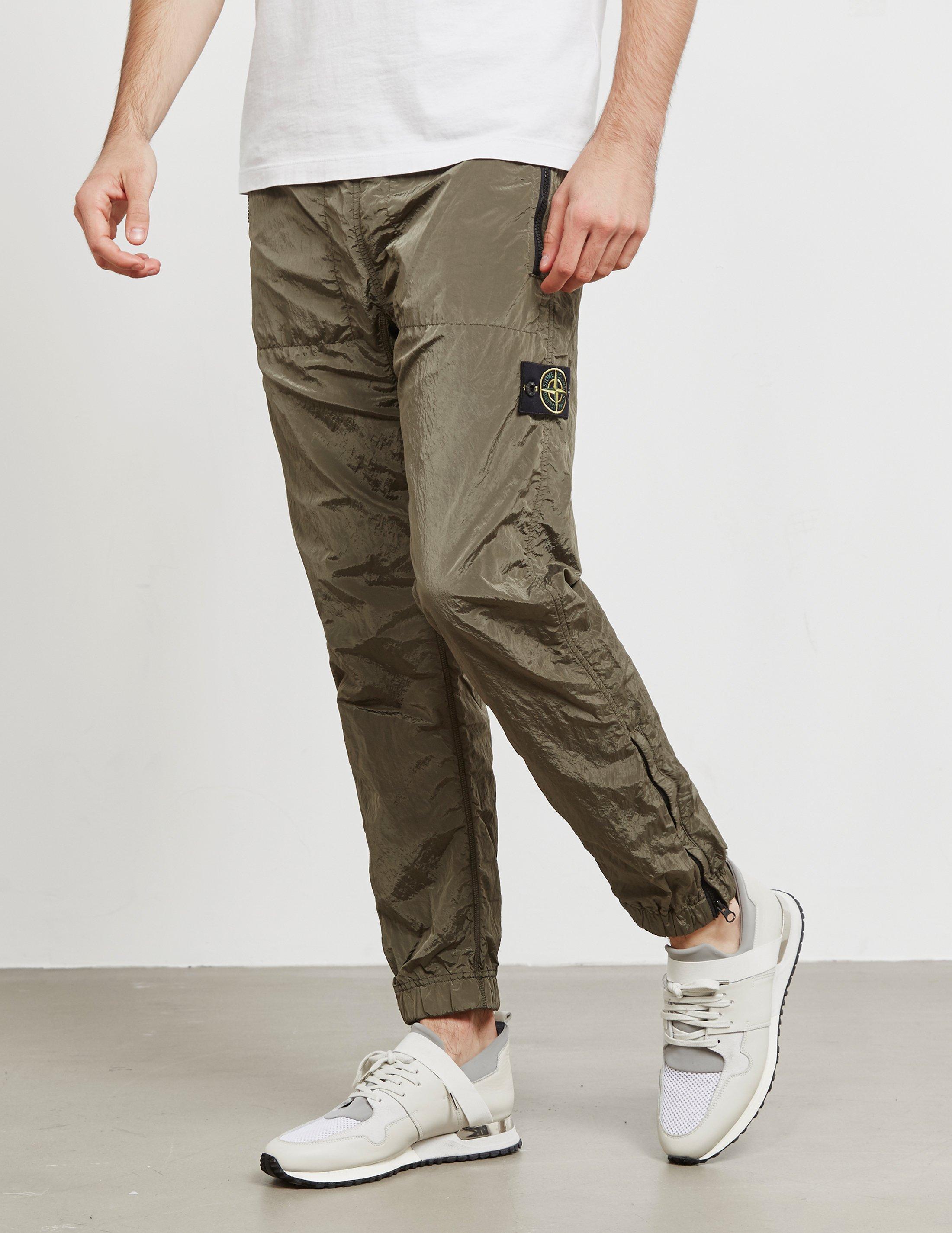 Stone Island Synthetic Mens Nylon Metal Track Pants Green for Men | Lyst