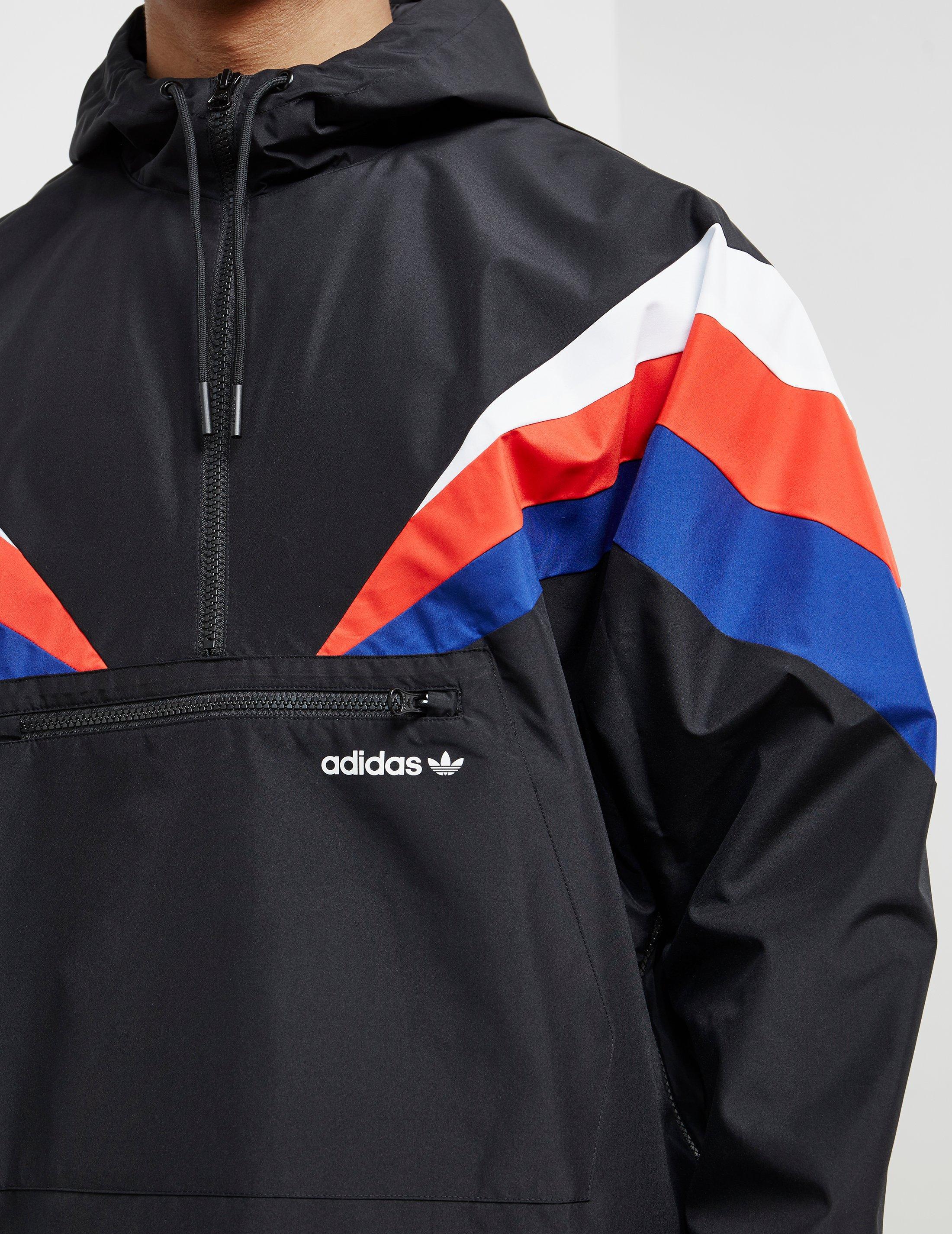 blue and red adidas jacket