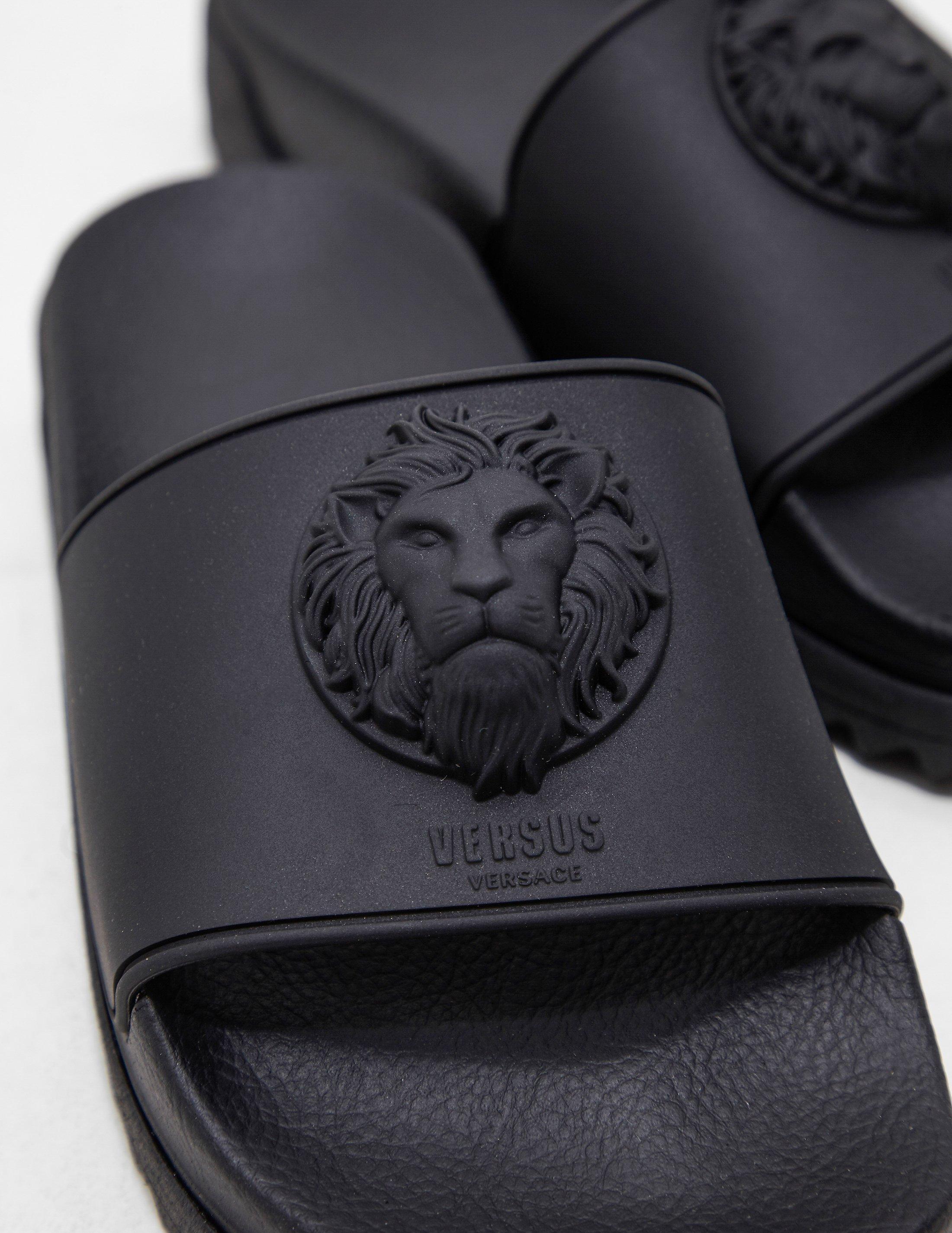 versace lion slides