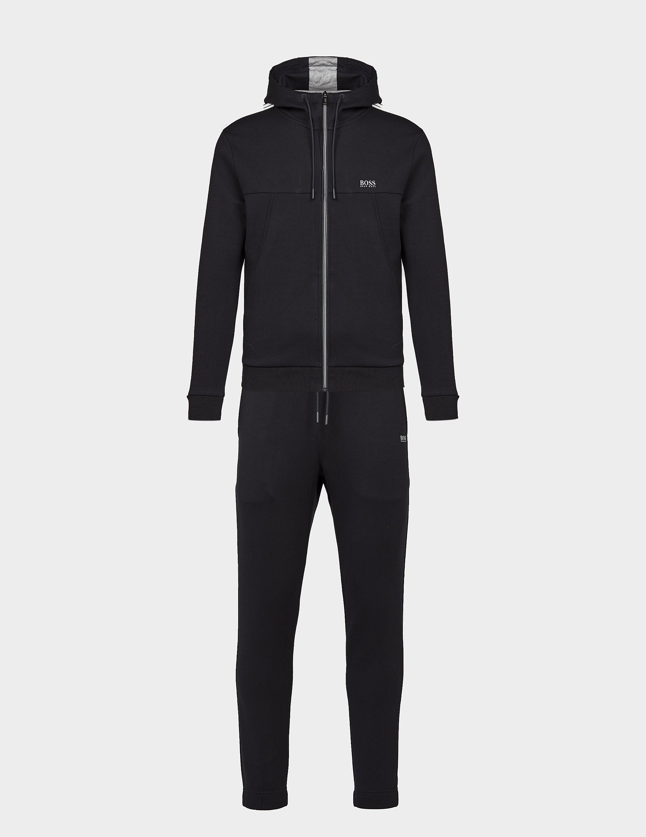boss zip through hooded tracksuit