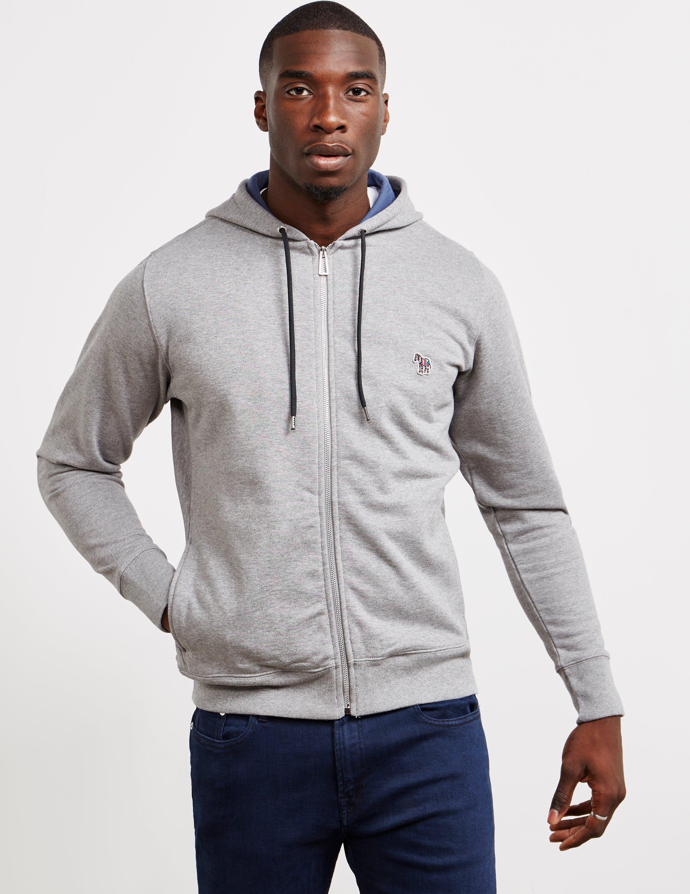 paul smith grey hoodie zip