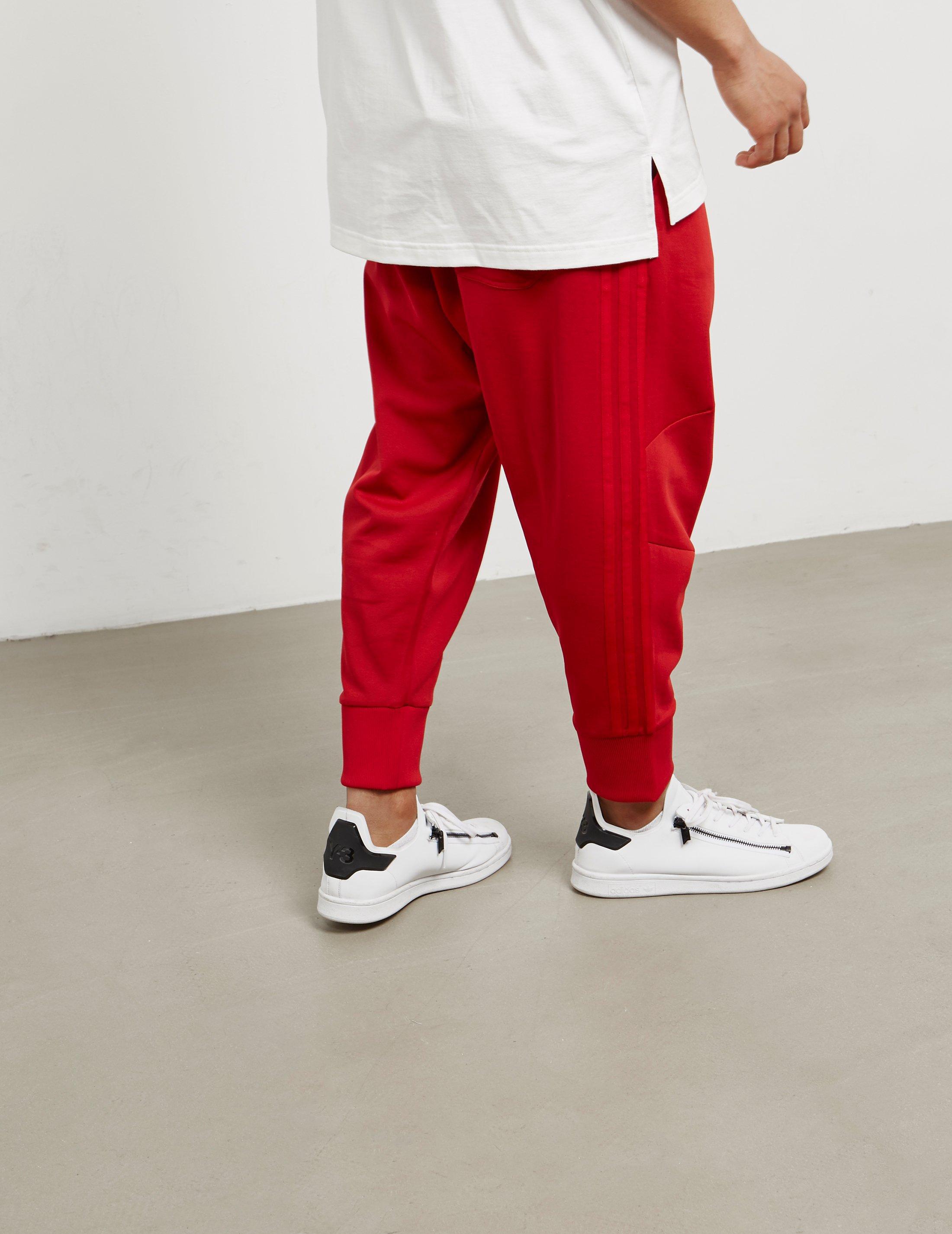 red three stripe pants
