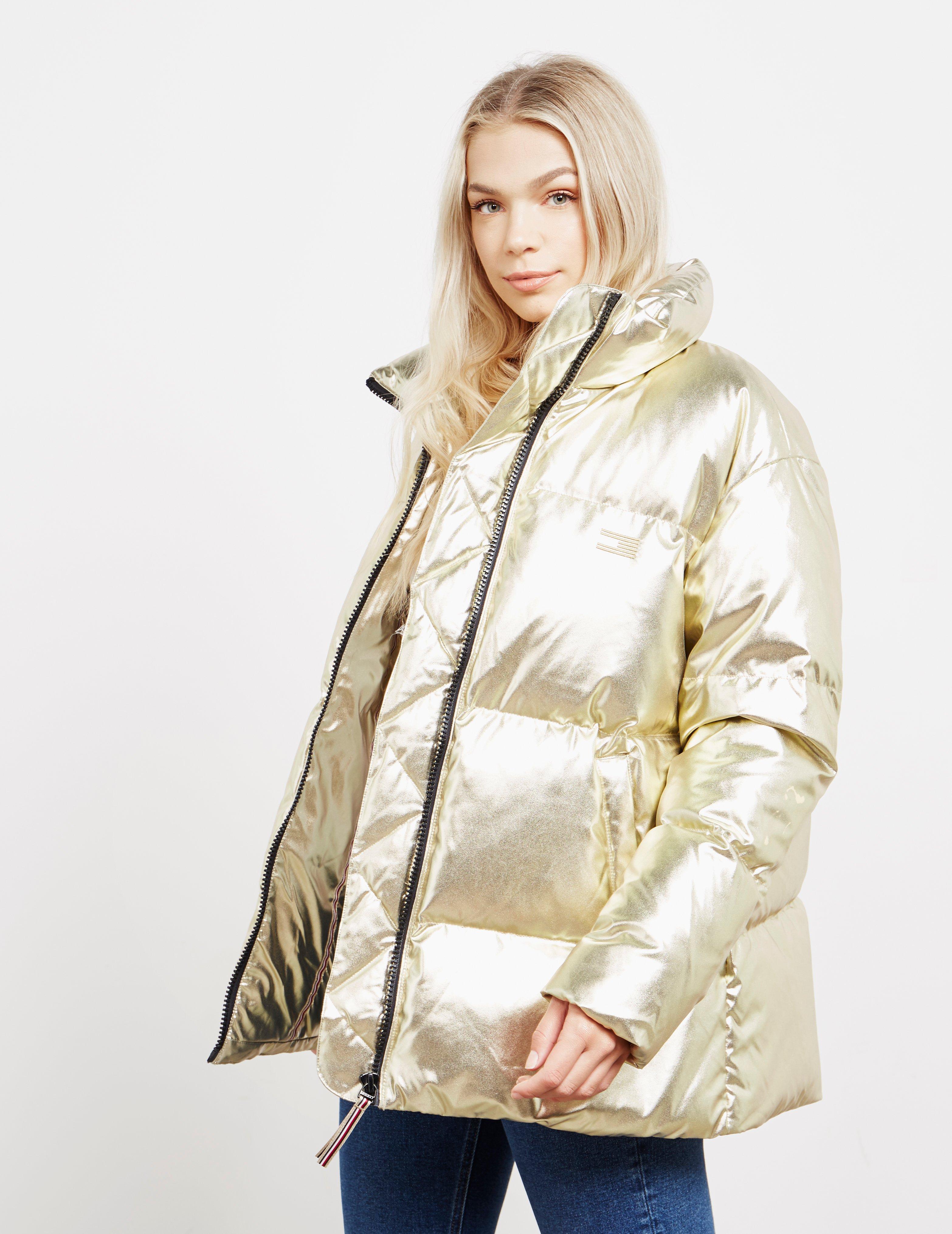 tommy hilfiger high gloss down jacket