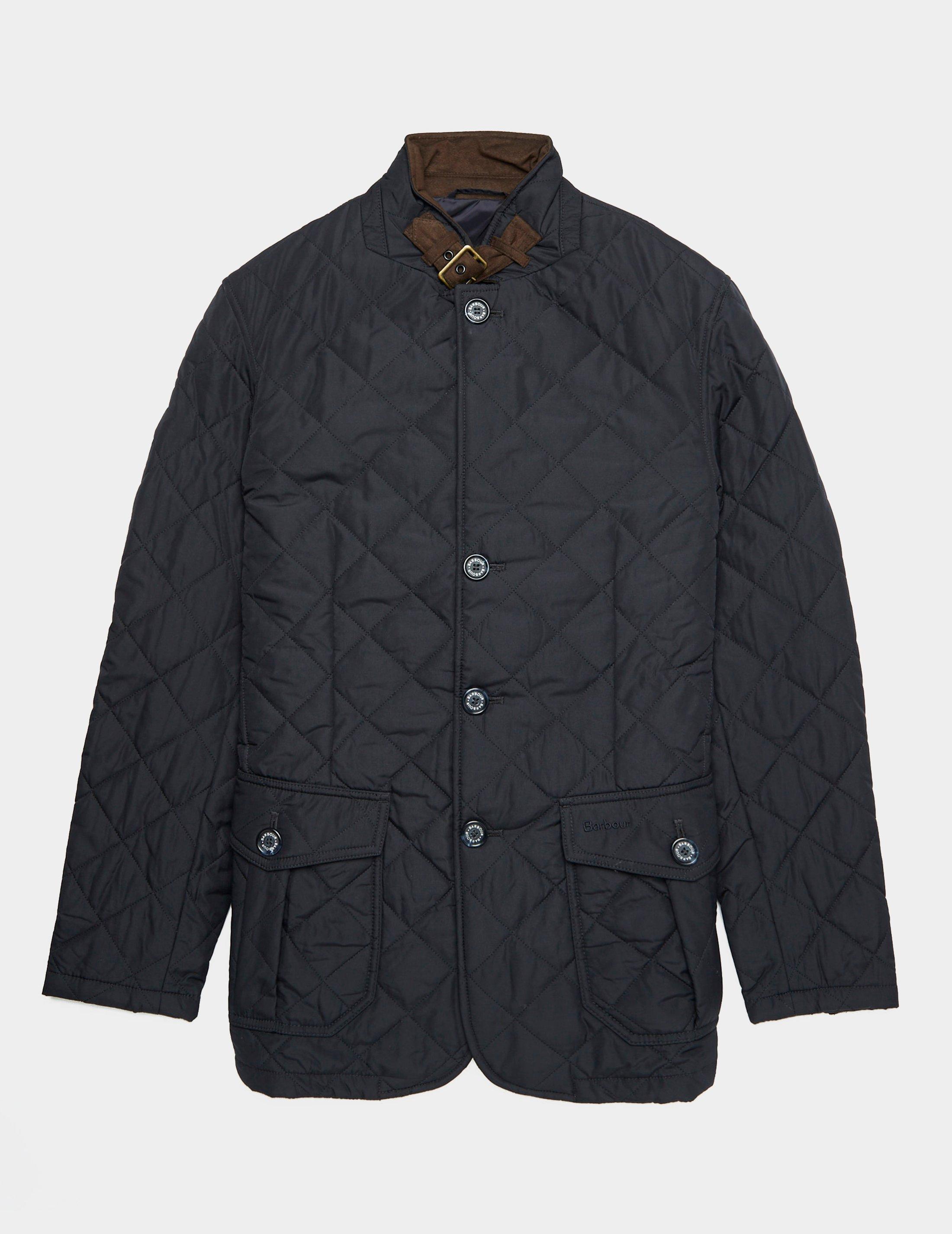 Barbour Quilted Lutz Jacket Navy/navy in Blue for Men Lyst