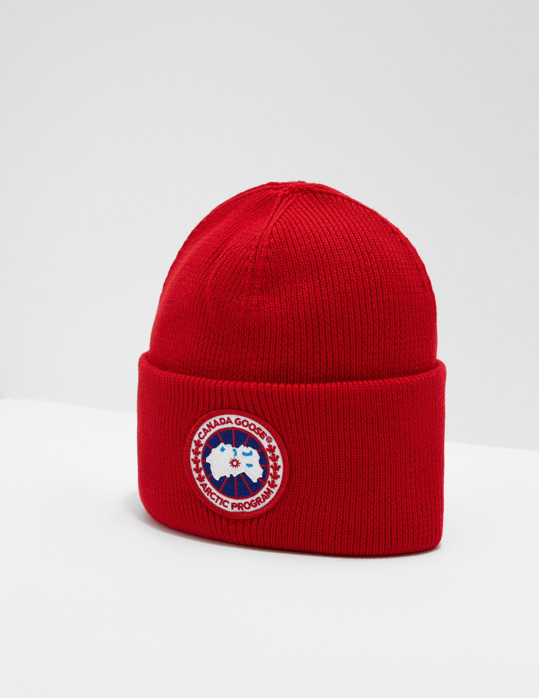 Canada Goose Goose Disc Beanie Red for 