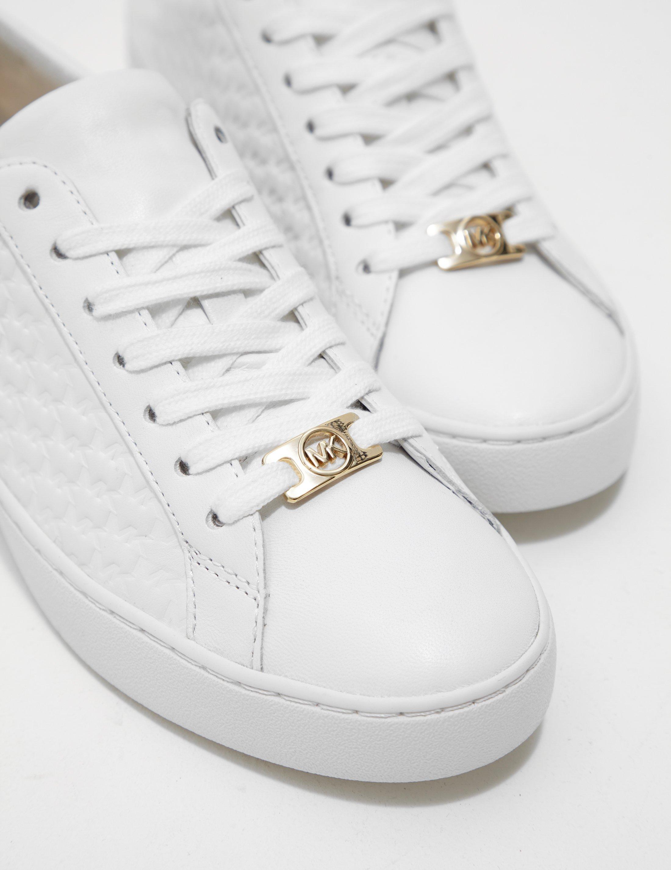 Michael Kors Leather Colby Trainers White - Lyst