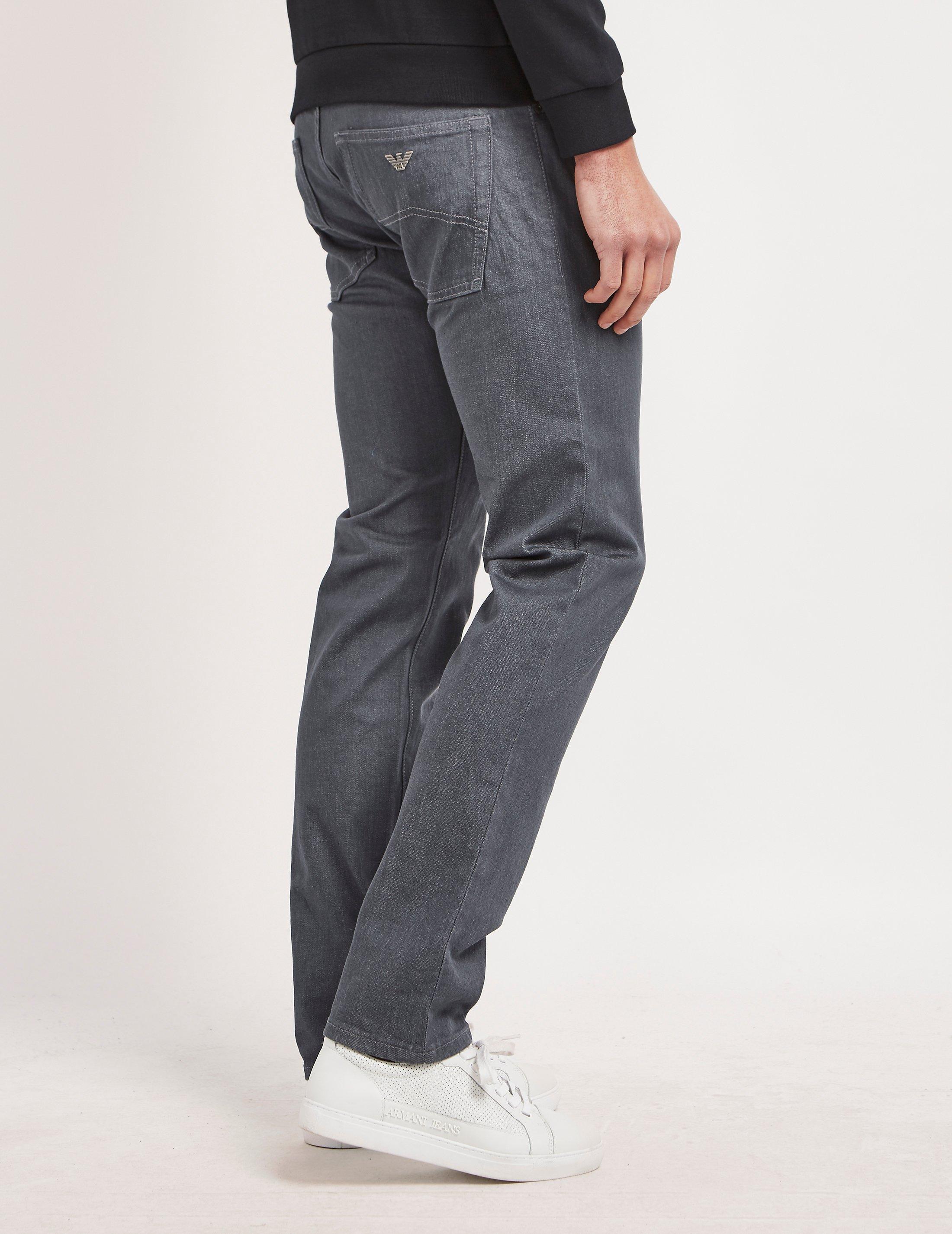 Armani Jeans Denim Mens J45 Regular Tapered Jean Grey in Gray for Men - Lyst