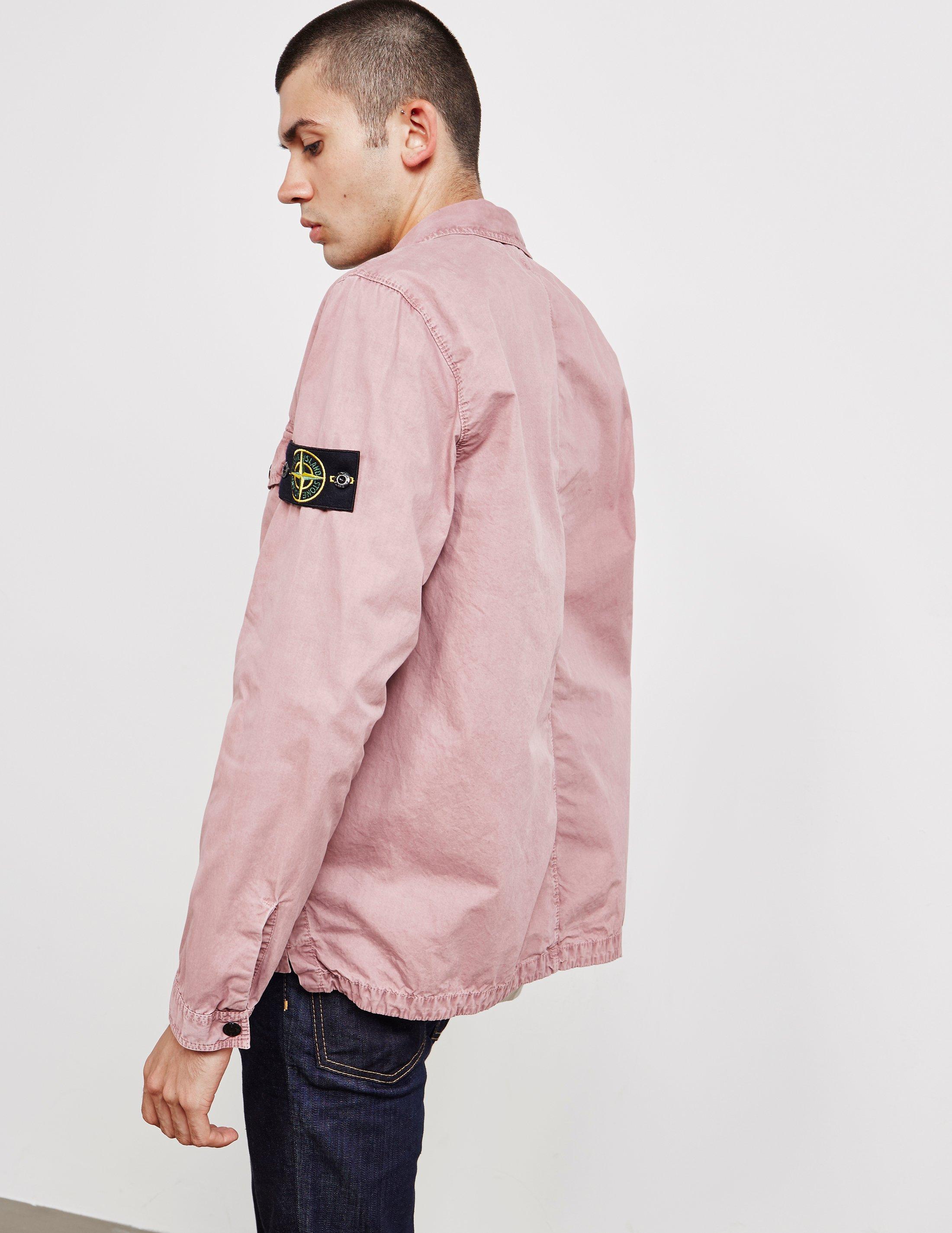 mens pink stone island jumper