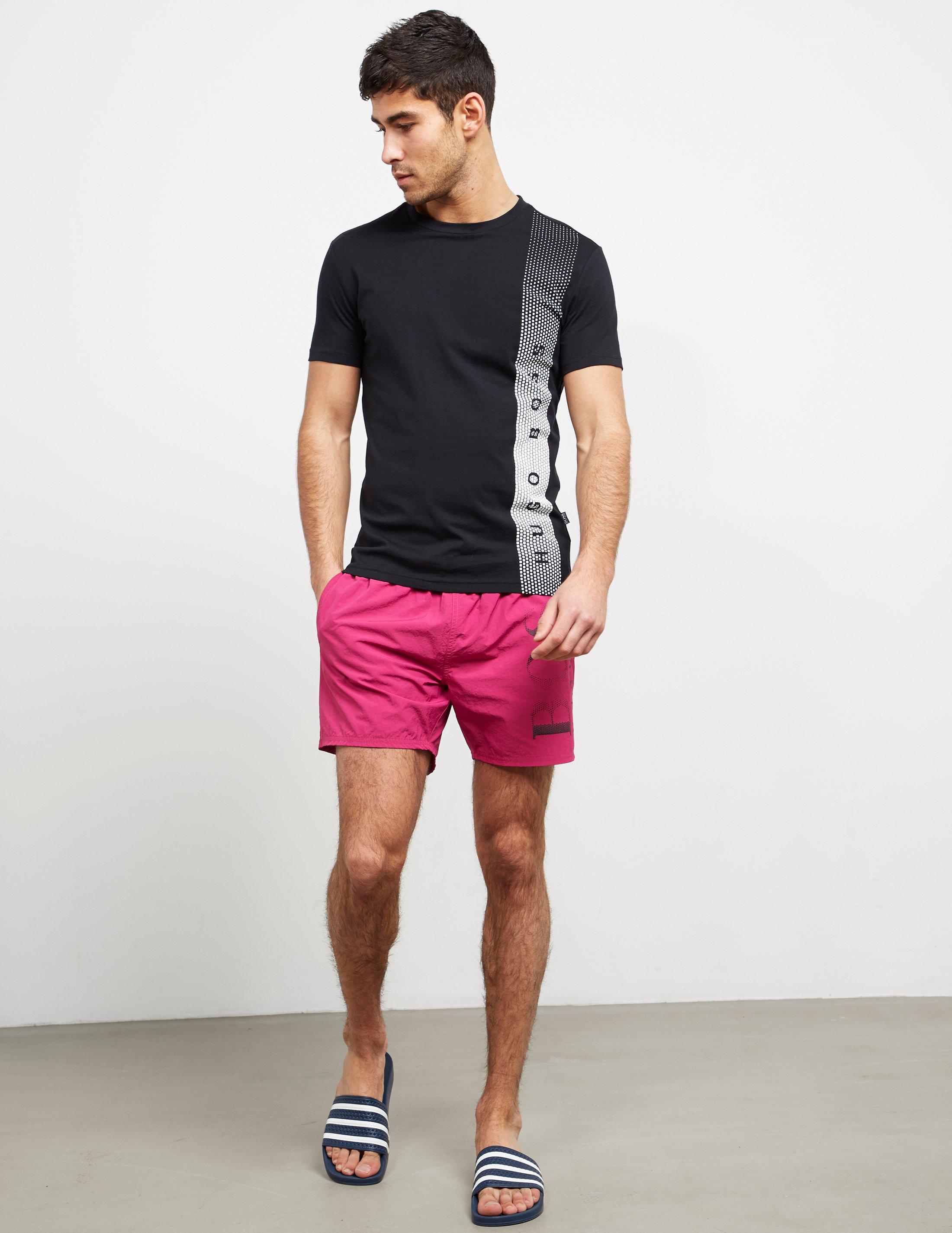 HUGO BOSS Mens Octopus Swim Shorts Pink 