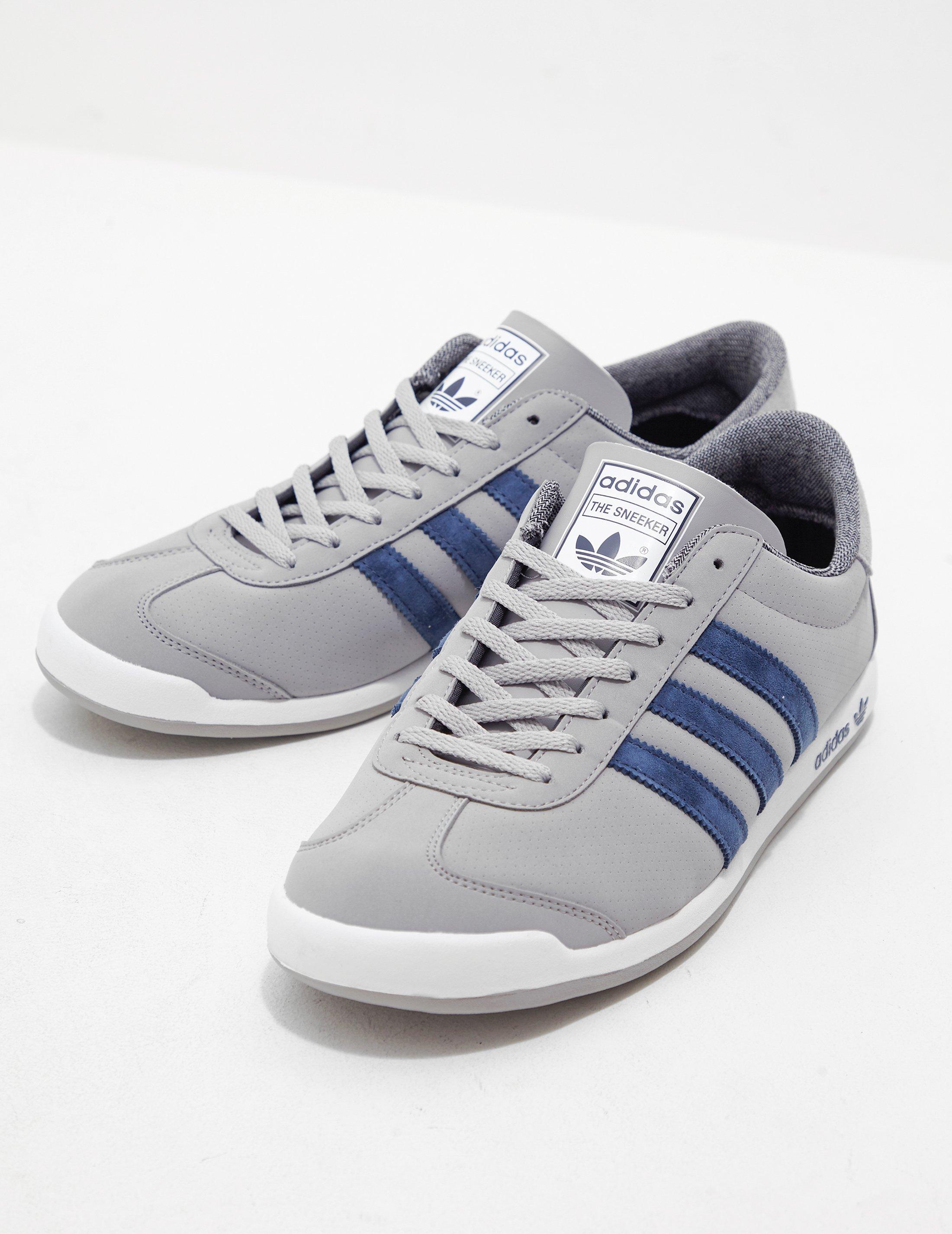 adidas Originals Leather The Sneeker - Exclusively To Tessuti Grey in ...