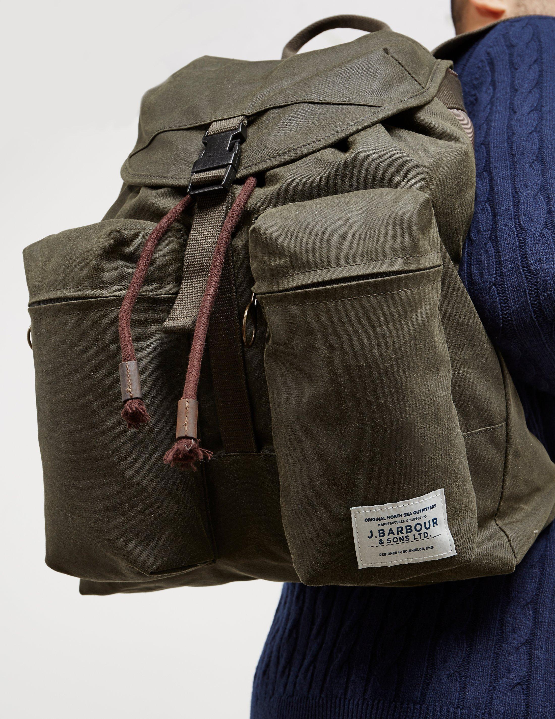 Barbour Cotton Mens Archive Backpack Green for Men - Lyst