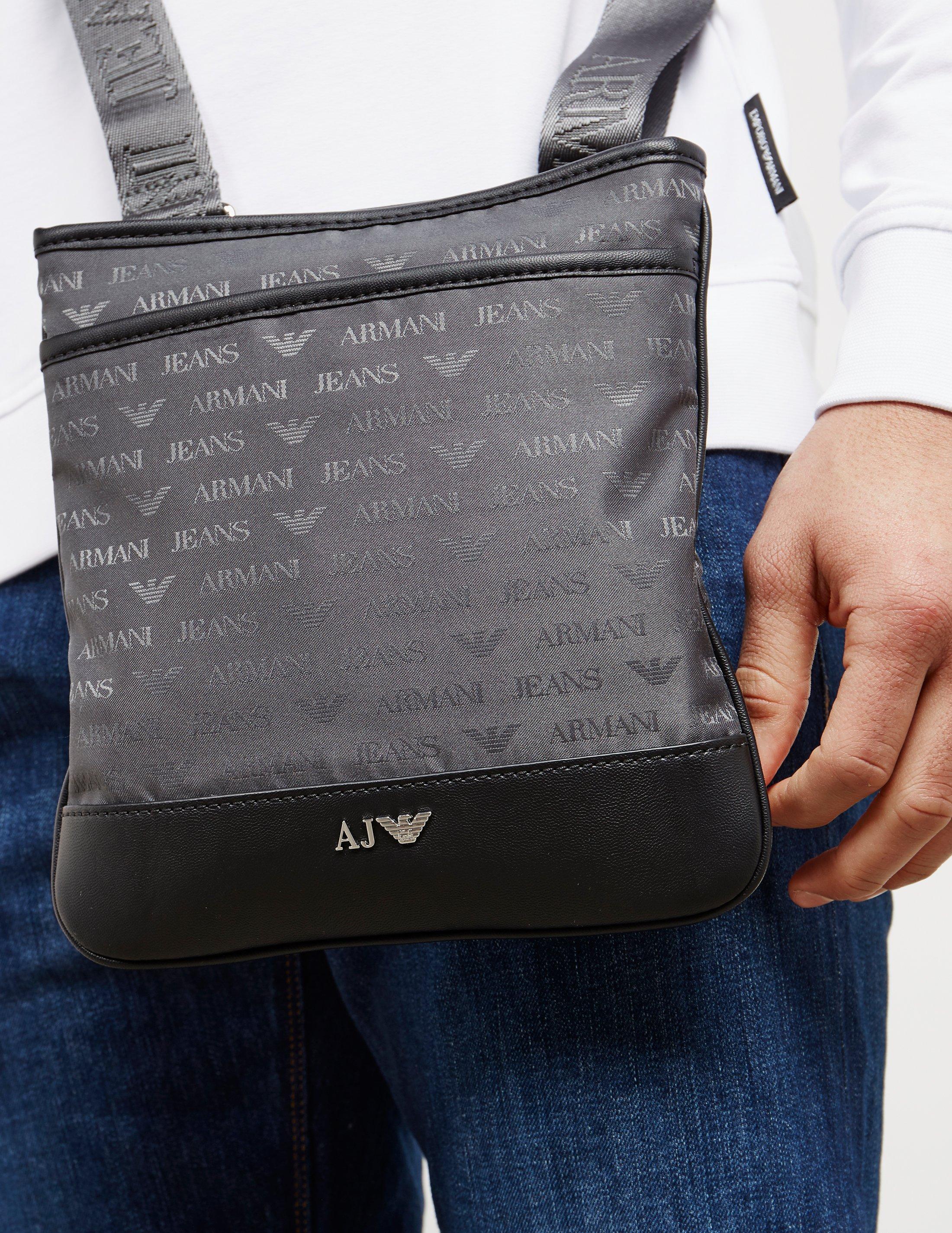 armani jeans small nylon pouch bag