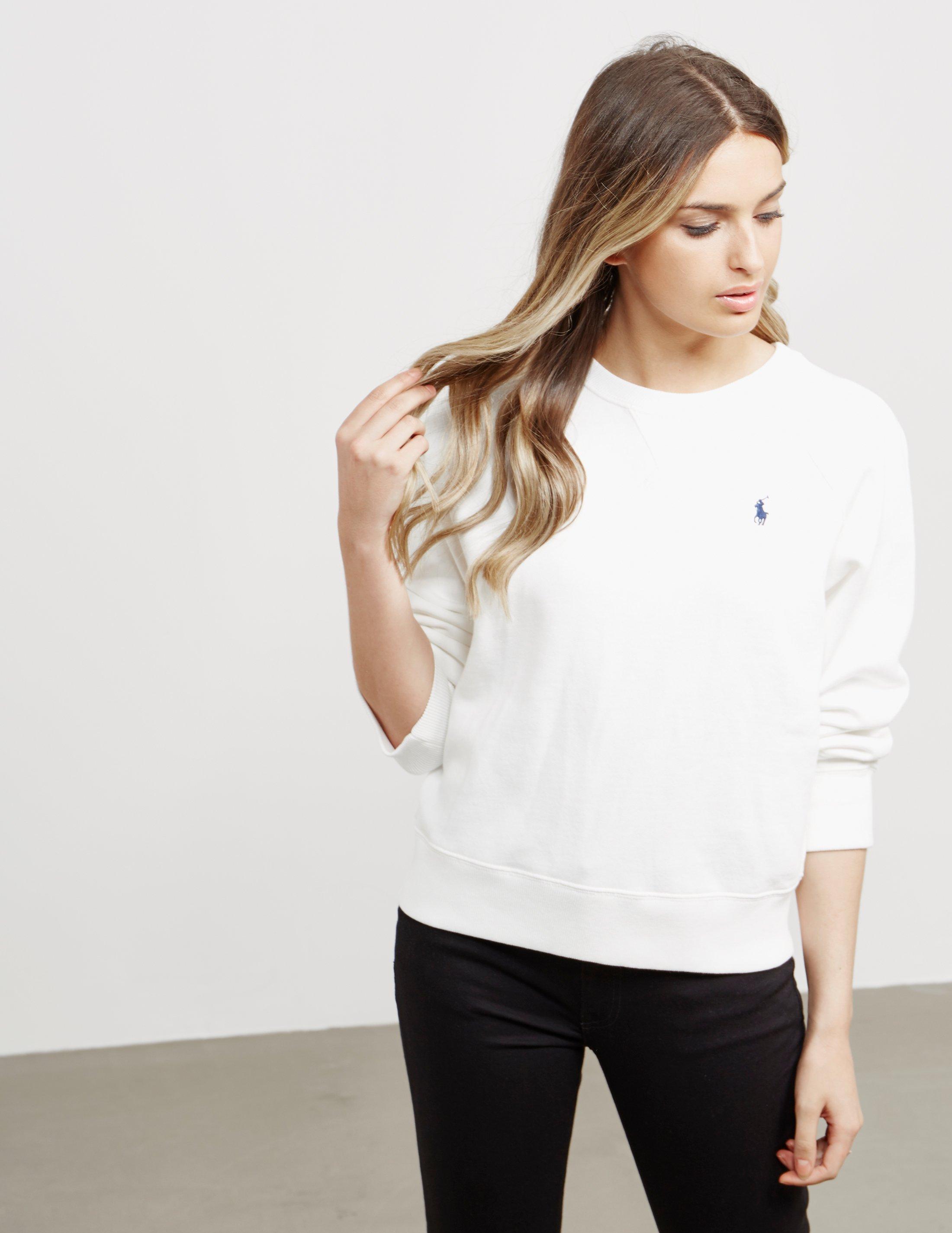 polo ralph lauren crew neck white
