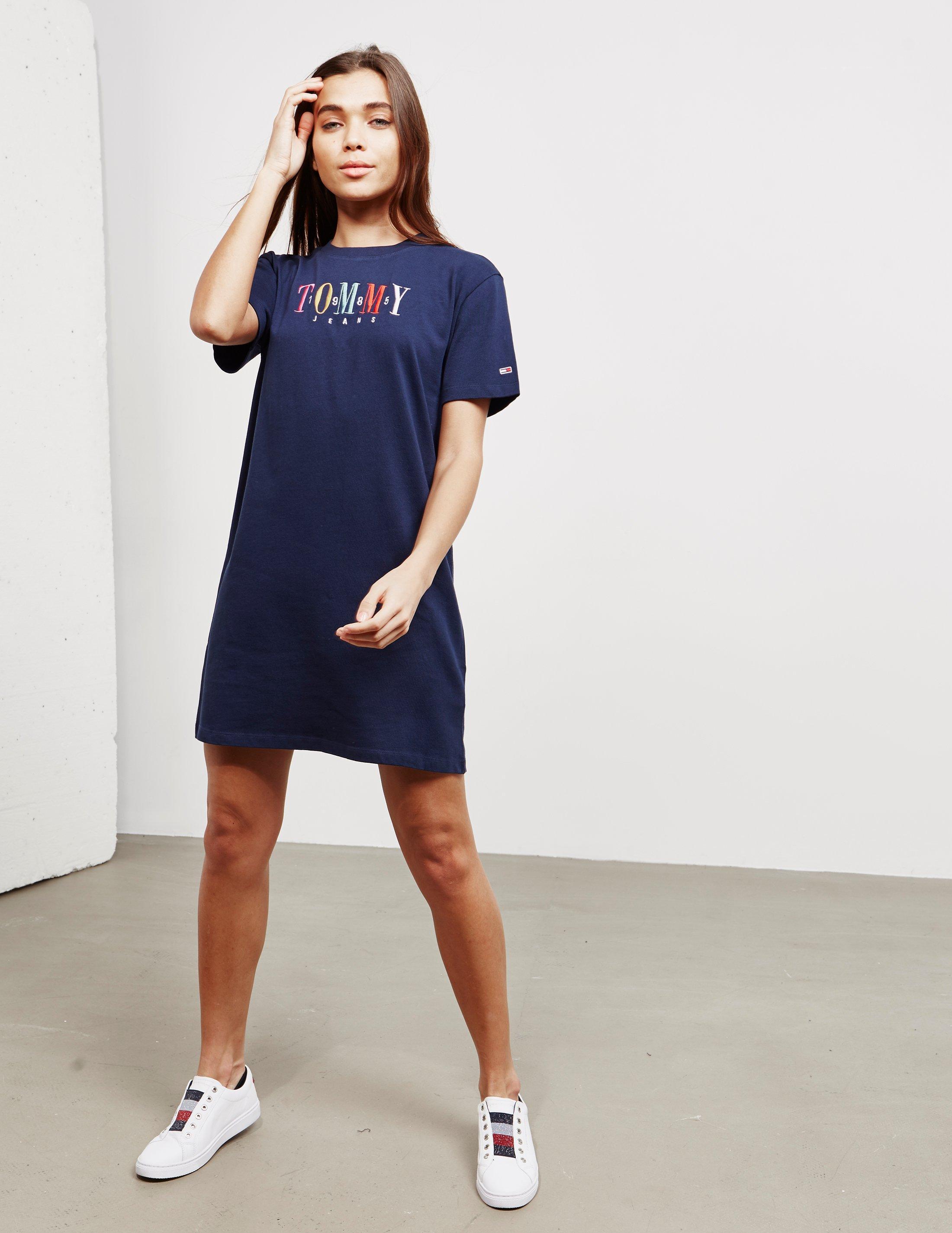 navy blue t shirt dress