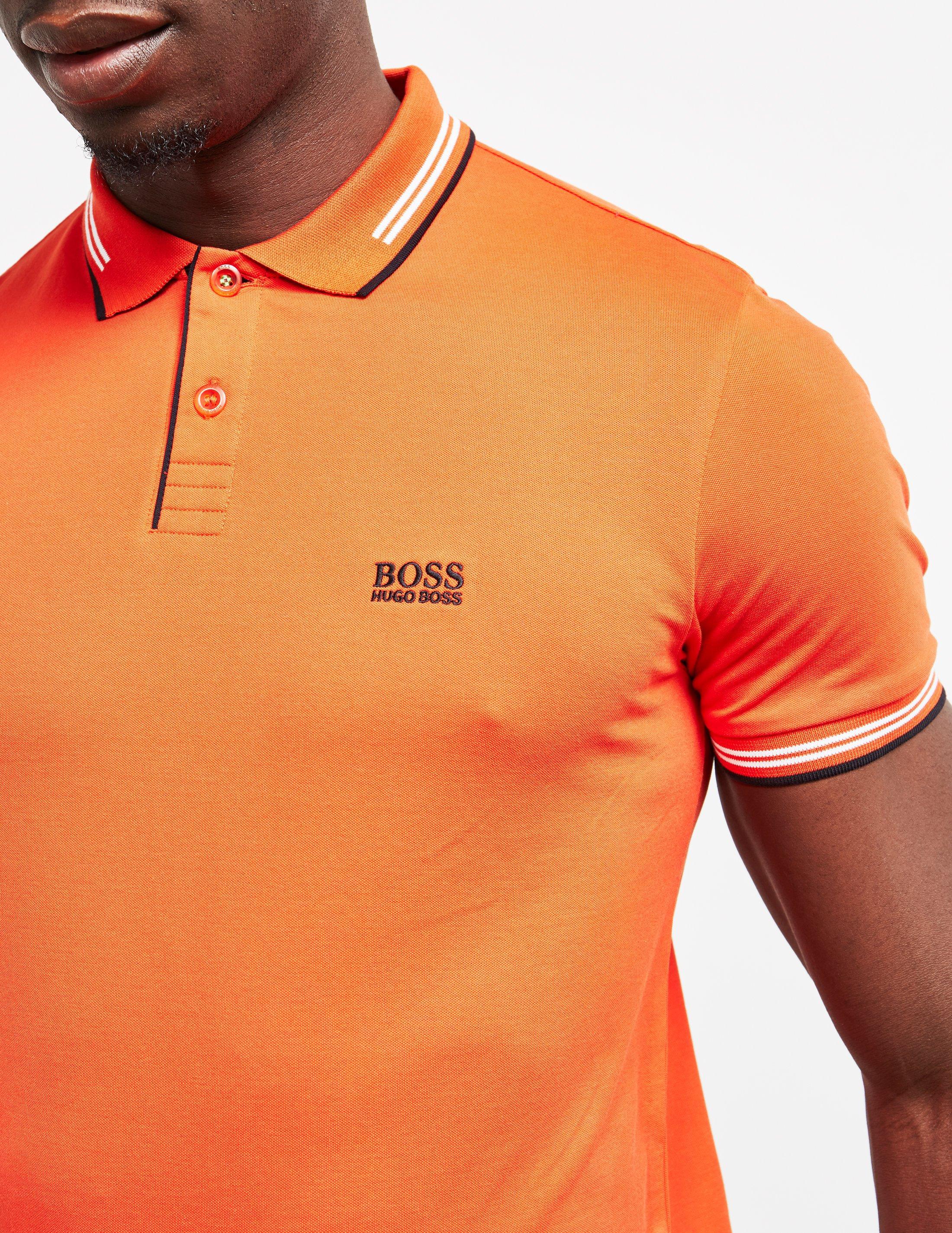 hugo boss orange polo shirt