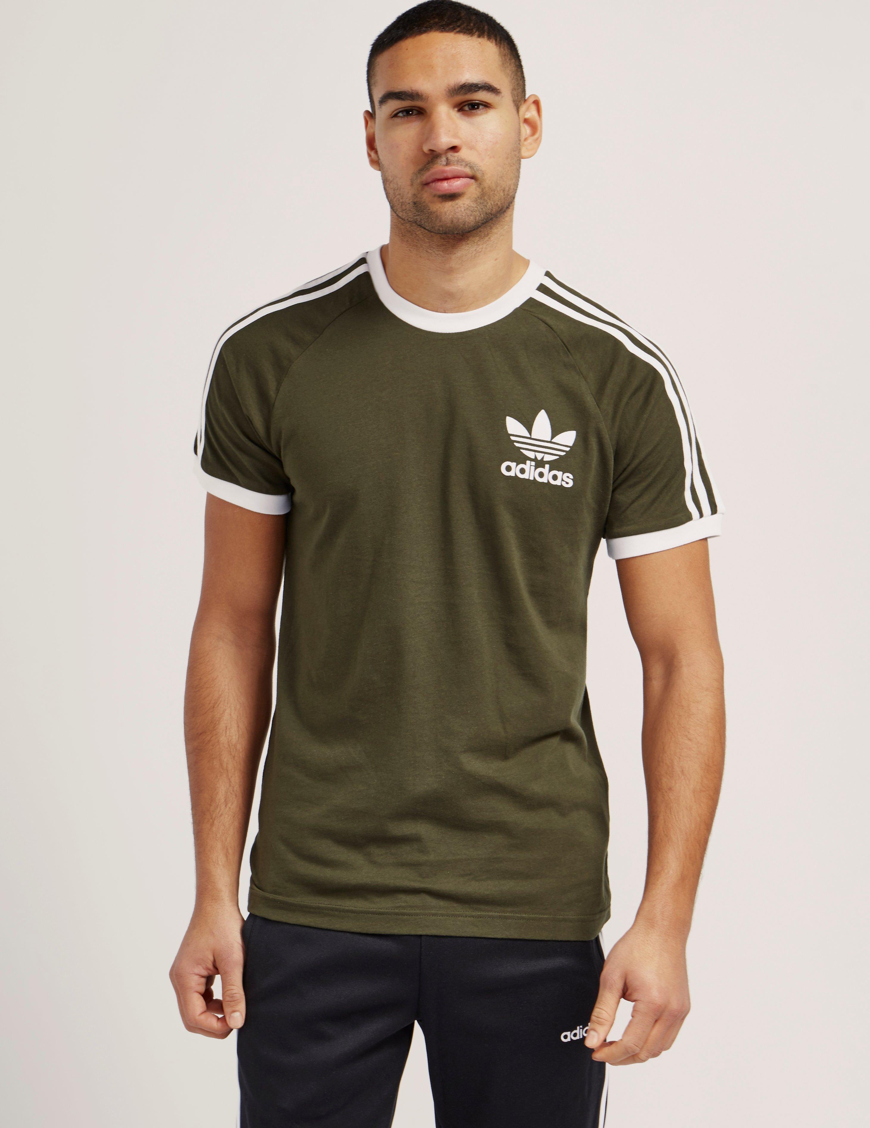 adidas Originals Cotton California Short Sleeve T-shirt in Green for