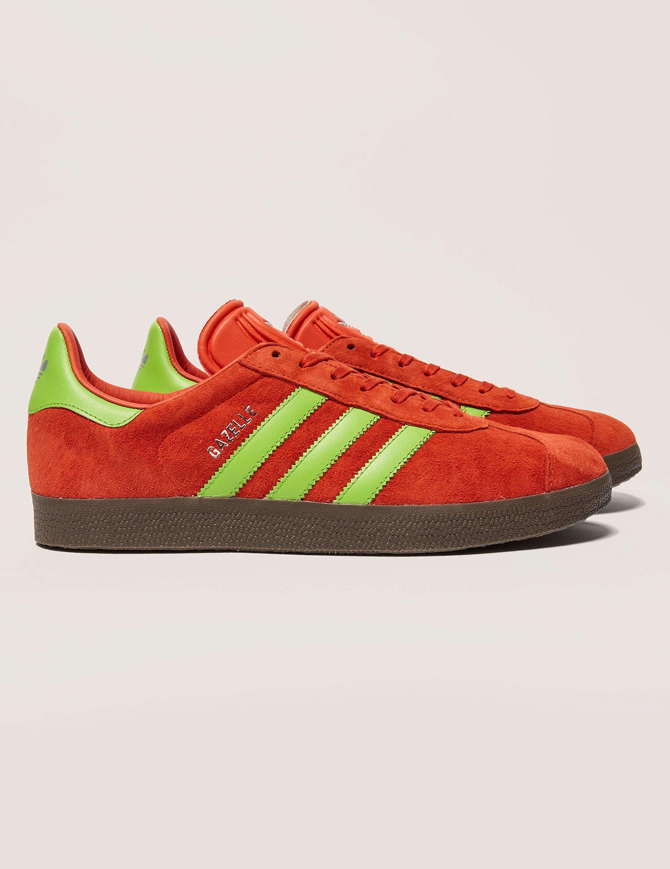 adidas gazelle red and green