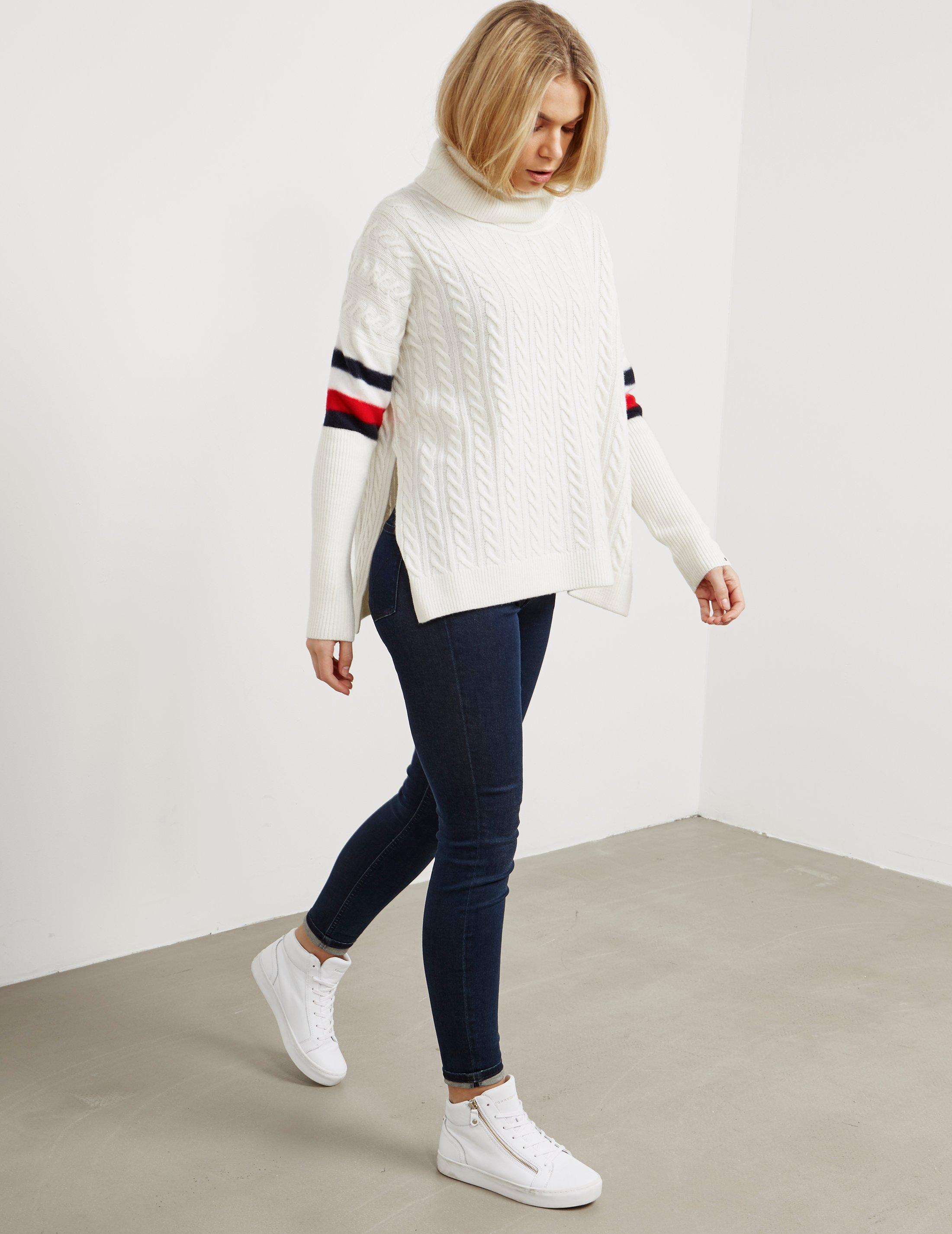 Tommy Hilfiger White Jumper Womens Outlet, SAVE 57%.